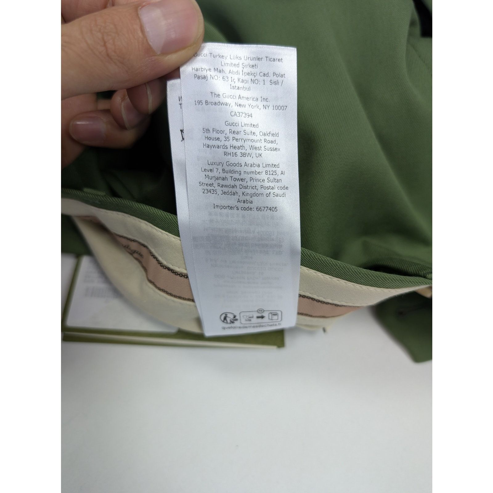 Gucci o1rshd1 Aria Pant English Wool Gabardine Pants Sage Green Size US 30 / EU 46 - 16 Thumbnail