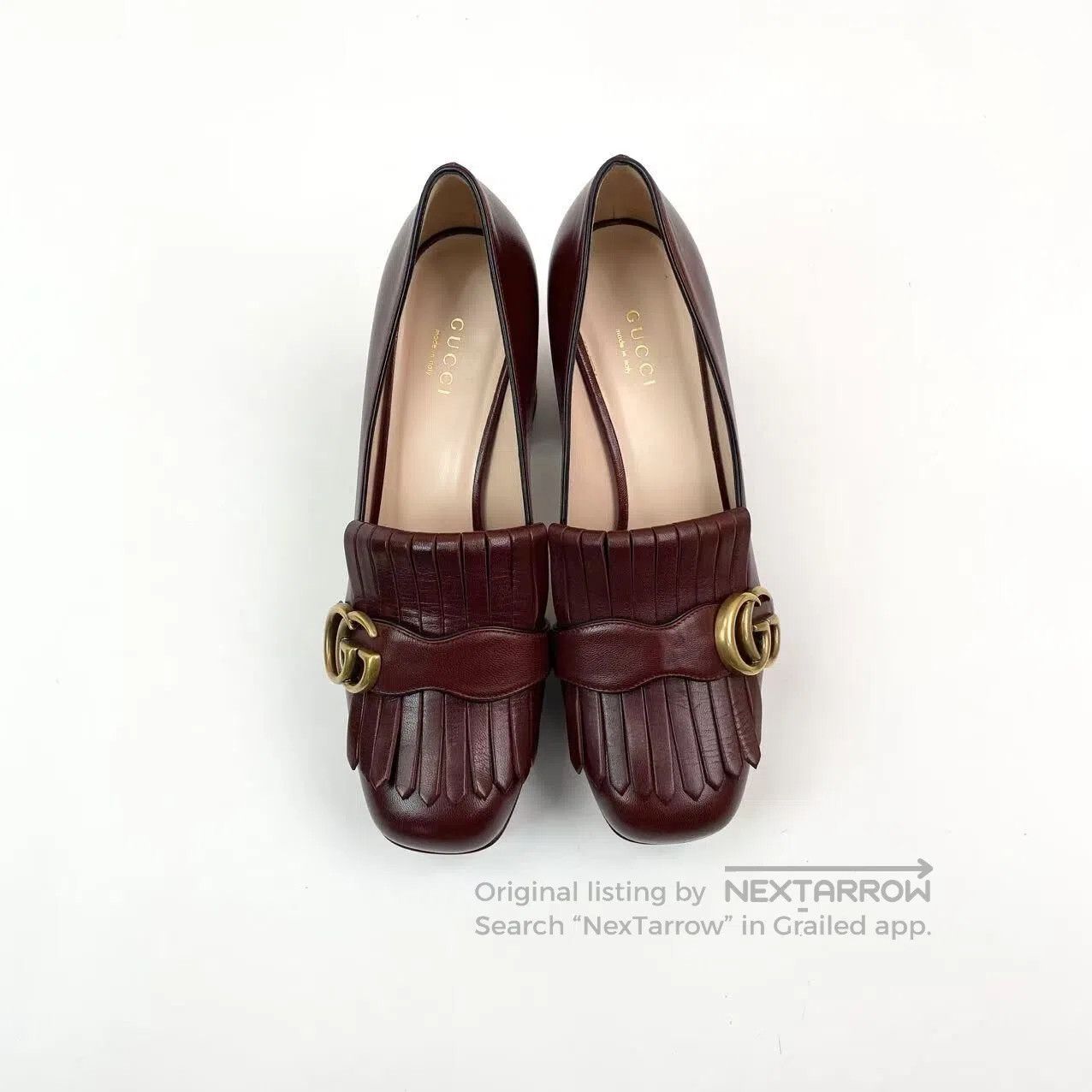 Gucci Guicci Double G suede block heels| Size US 6.5 / IT 36.5 - 3 Thumbnail