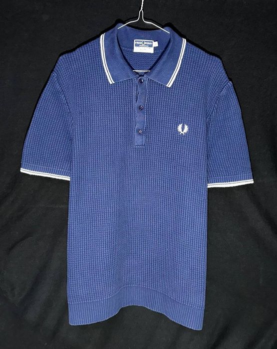 Fred perry best sale waffle knit polo