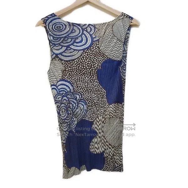 Issey Miyake Issey Miyake Japanese-style Wave Pattern Conch Flower Cami Size L / US 10 / IT 46 - 3 Thumbnail