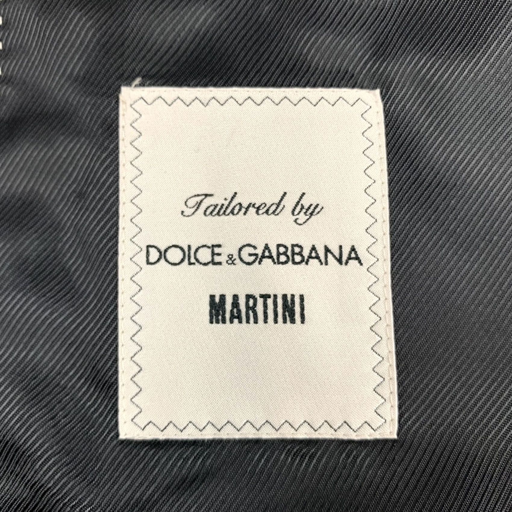 Dolce & Gabbana DOLCE & GABBANA Size 38 Grey Charcoal Wool Silk Peak Lapel Sport Coat Size US XXS / EU 40 - 6 Thumbnail