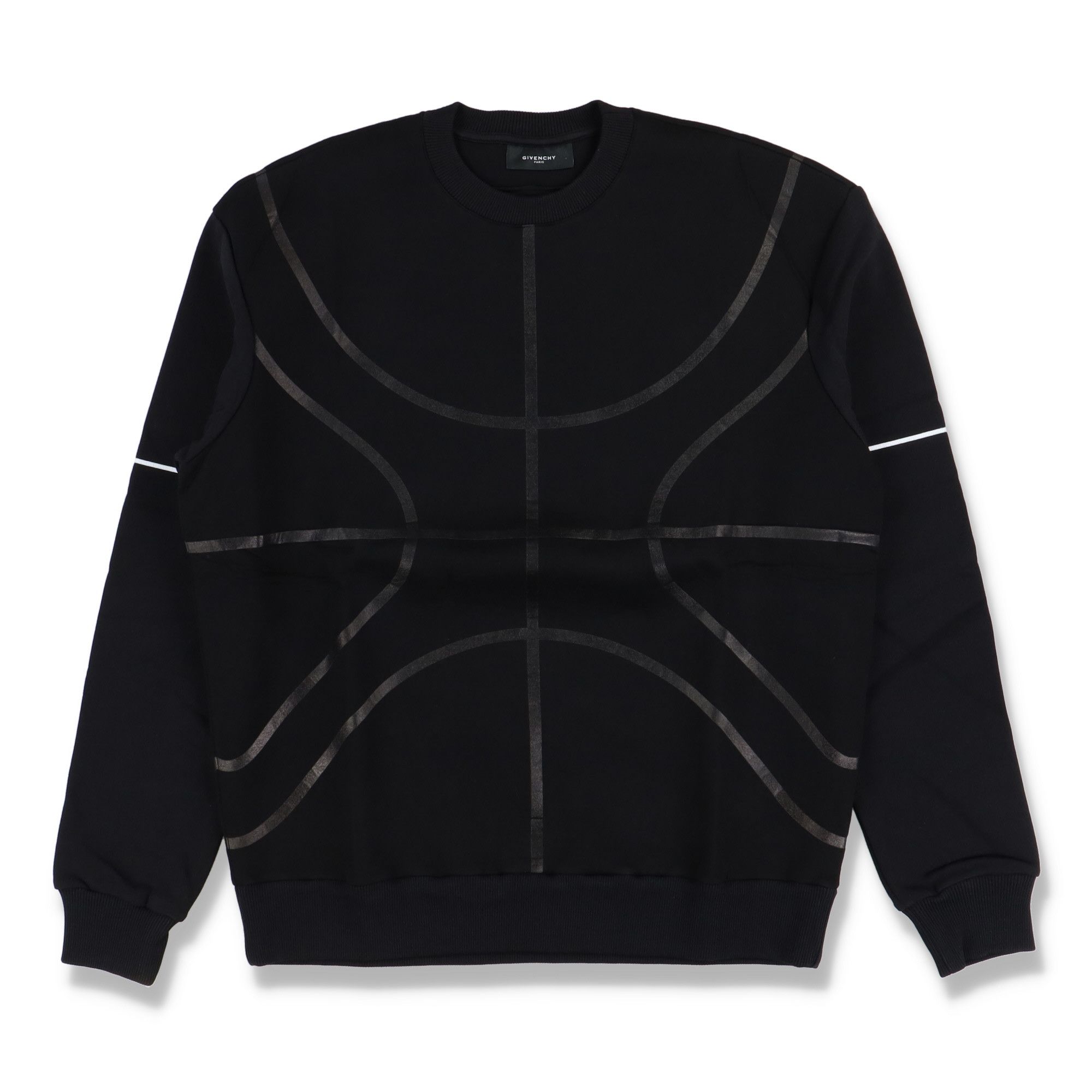 Givenchy Black Basketball Pitch Oversized Sweatshirt Size US S / EU 44-46 / 1 - 1 Thumbnail