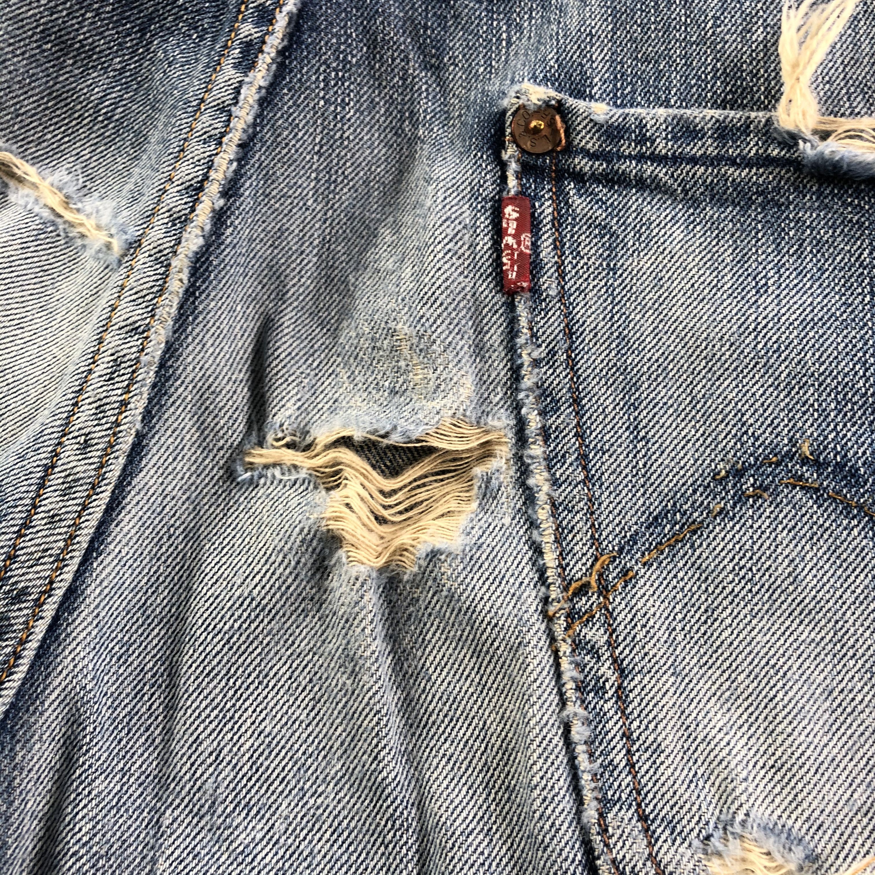 Levi's Vintage Levis 201 Jeans Dirty Distressed Denim KJ1900 Size US 32 / EU 48 - 8 Thumbnail