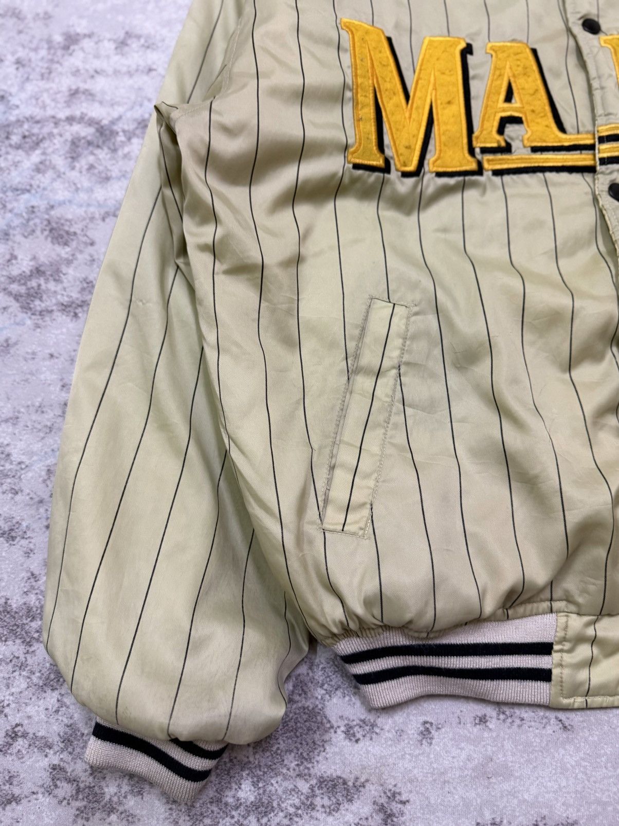 Vintage Vintage Suntory Malt’s Beer Riversible Varsity Bomber Jacket Size US L / EU 52-54 / 3 - 5 Thumbnail