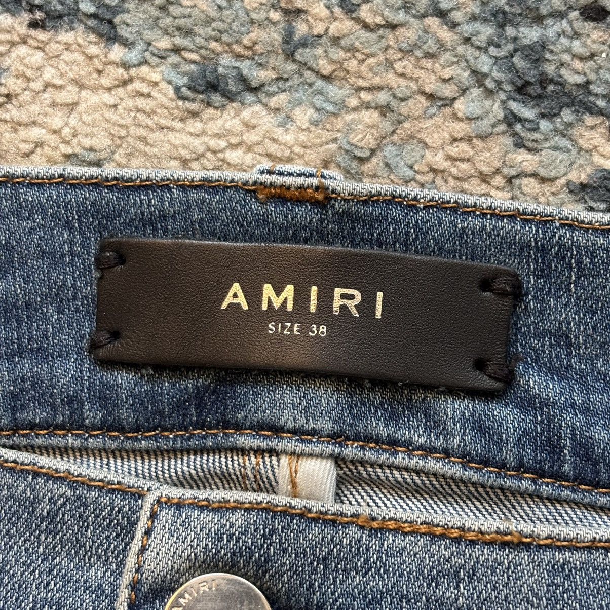 Amiri Amiri Destroyed MX1 Blue Denim Jeans Size 38 Looks New Size US 38 / EU 54 - 4 Thumbnail