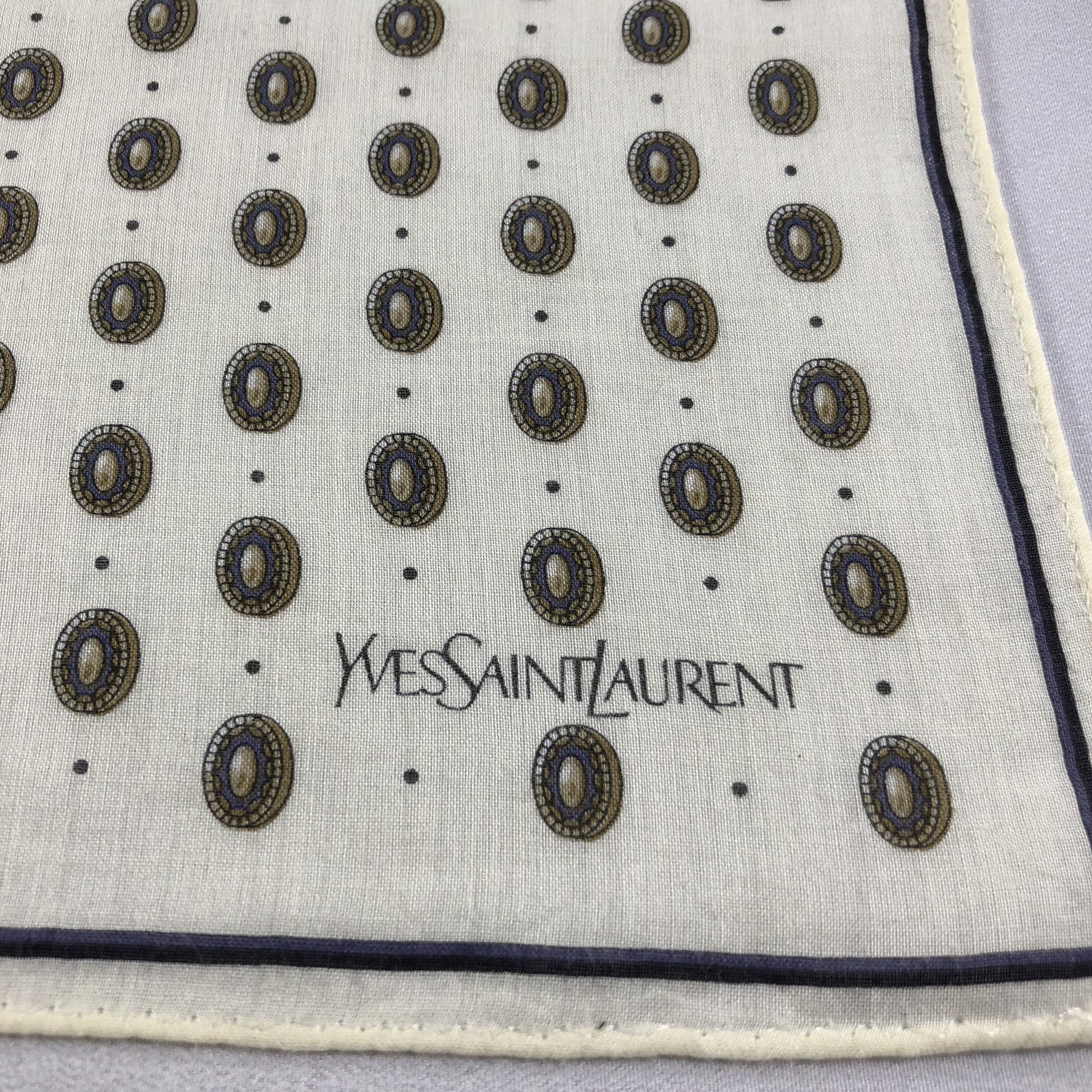 Yves Saint Laurent YSL Handkerchief Neckerchief Bandana H1671 Size ONE SIZE - 4 Thumbnail