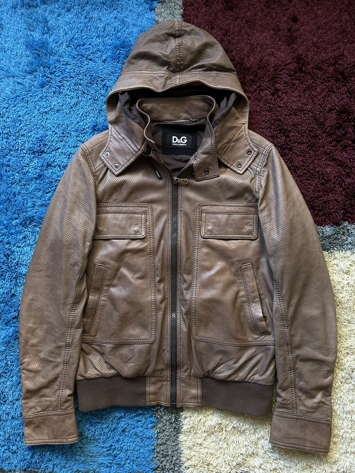 Lambskin Hooded Leather Jacket