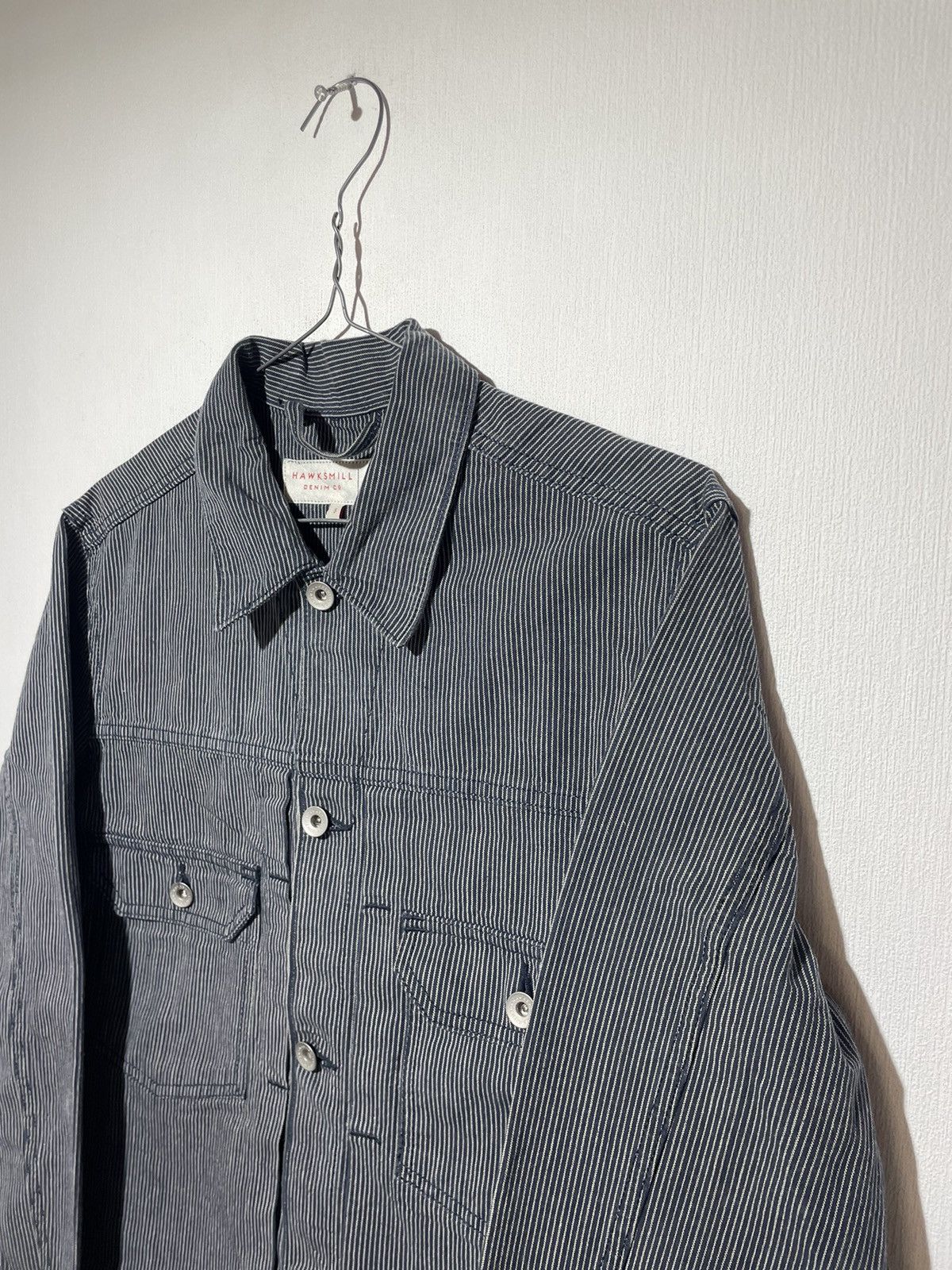 Hawksmill & YMC MK2 Japanese Selvedge Stripe Jacket Denim