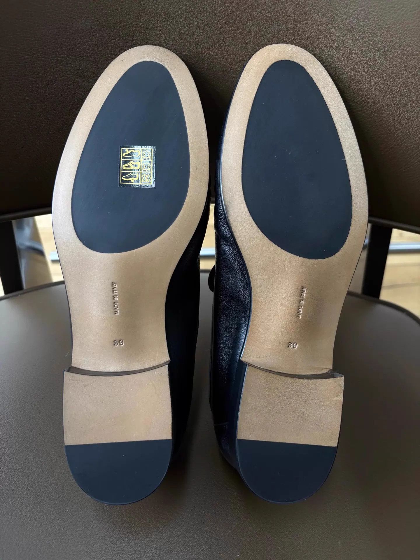 The Row The Row Jenner Black Leather Soft Mocassin Loafer 39 Size US 8.5 / IT 38.5 - 4 Thumbnail