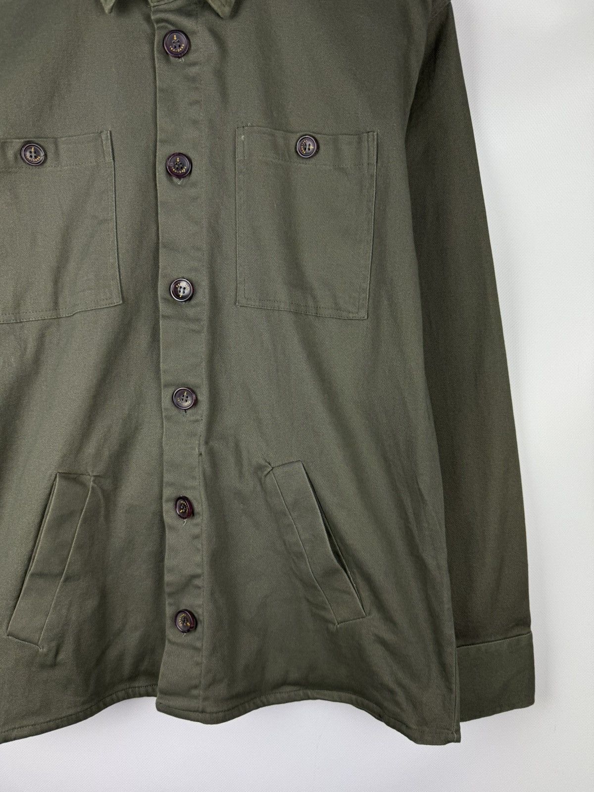 Percival Percival Men’s Military Style Overshirt Jacket Size M Size US M / EU 48-50 / 2 - 6 Thumbnail