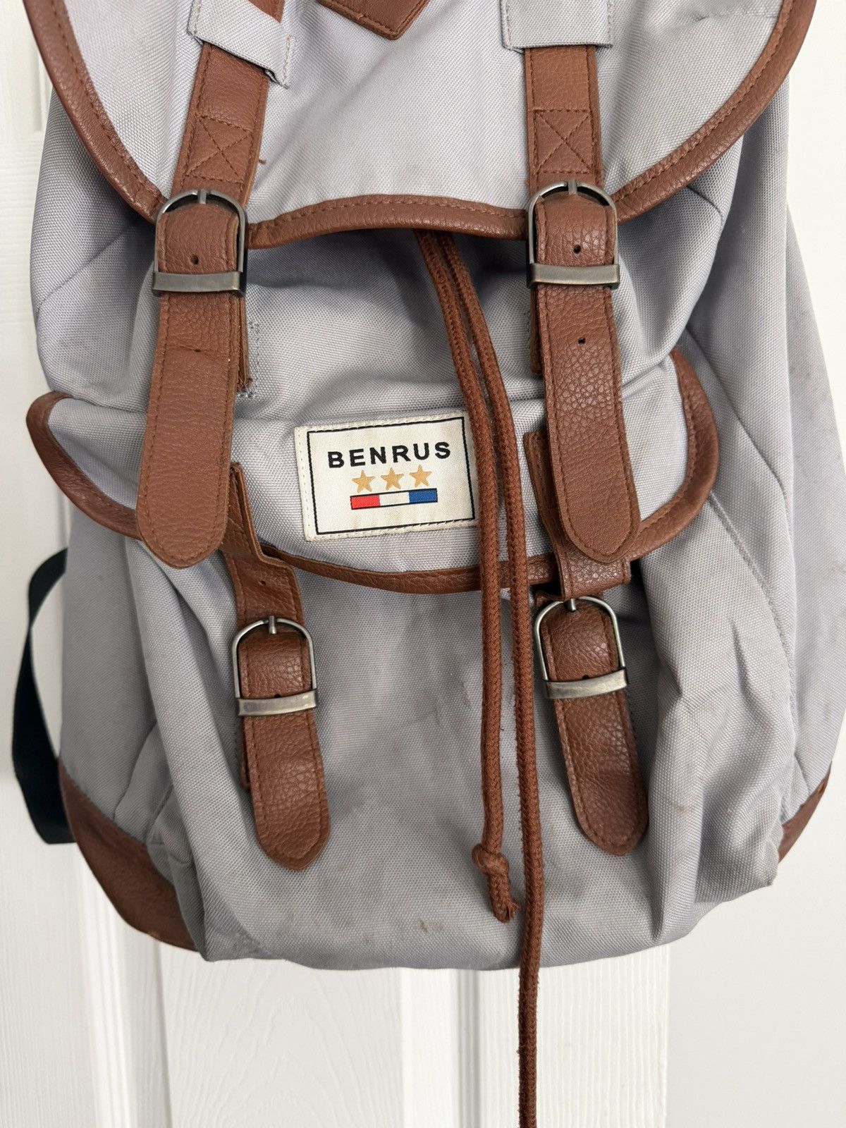 Other Gray with brown Benrus backpack large Size ONE SIZE - 2 Thumbnail