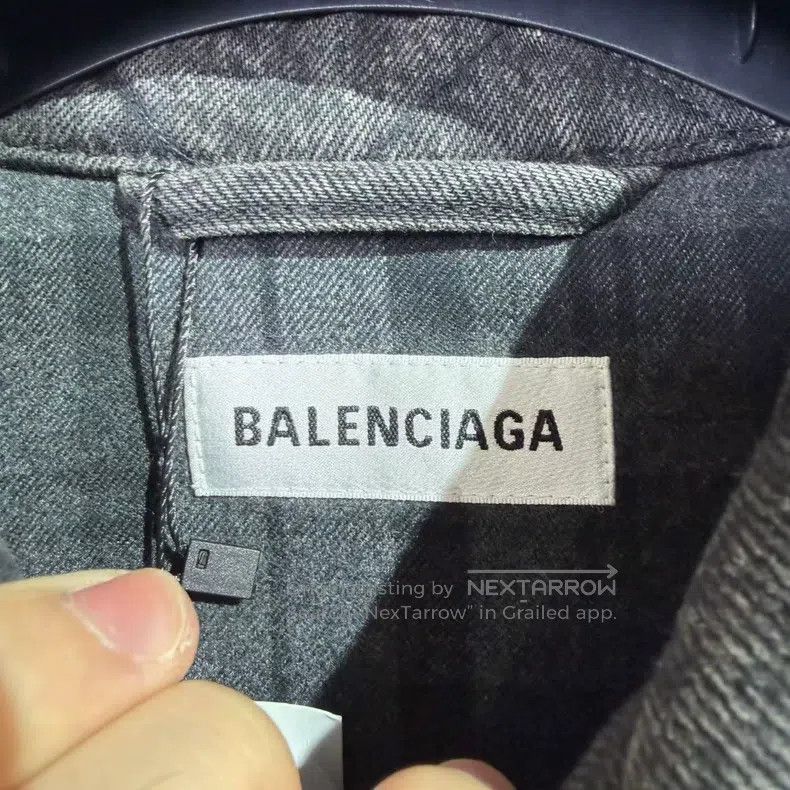 Balenciaga Balenciaga Denim Plaid Cotton Jacket Size XS / US 0-2 / IT 36-38 - 4 Thumbnail