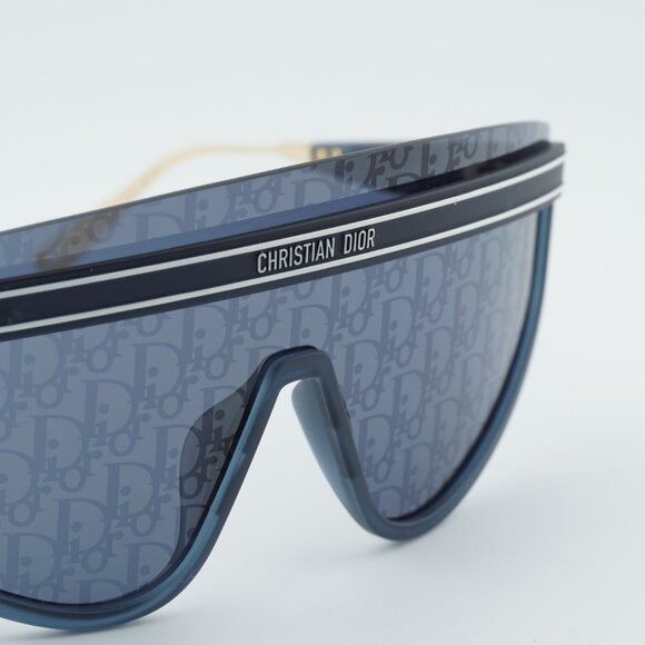Dior Dior DIORCLUB M2U 31B8 Sunglasses Matte Navy Blue Shield Size ONE SIZE - 7 Thumbnail