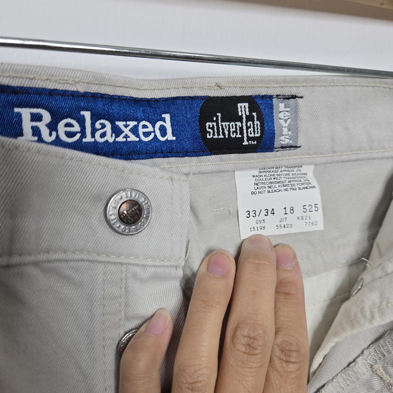 Levi's Levi's Deadstock SilverTab Jeans 33 x 34 Gray Relaxed Denim Size US 33 - 2 Thumbnail