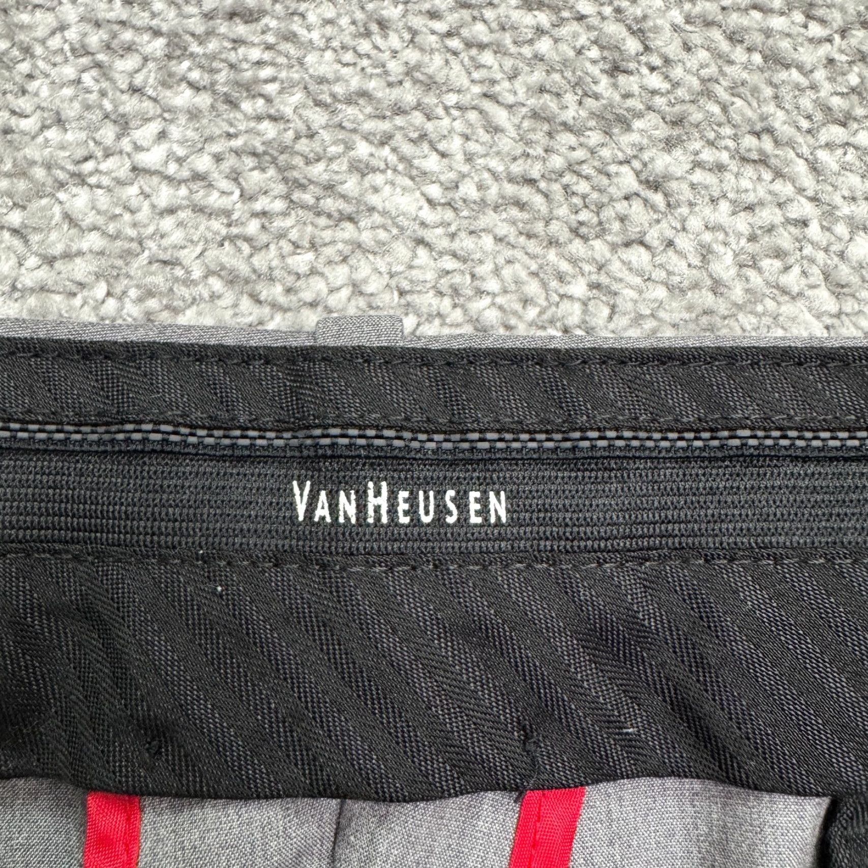 Van Heusen Van Heusen Dress Pants Mens 36 Waist Gray Flat Front Straight Leg Workwear Dress Pants Size US 36 / EU 52 - 7 Thumbnail