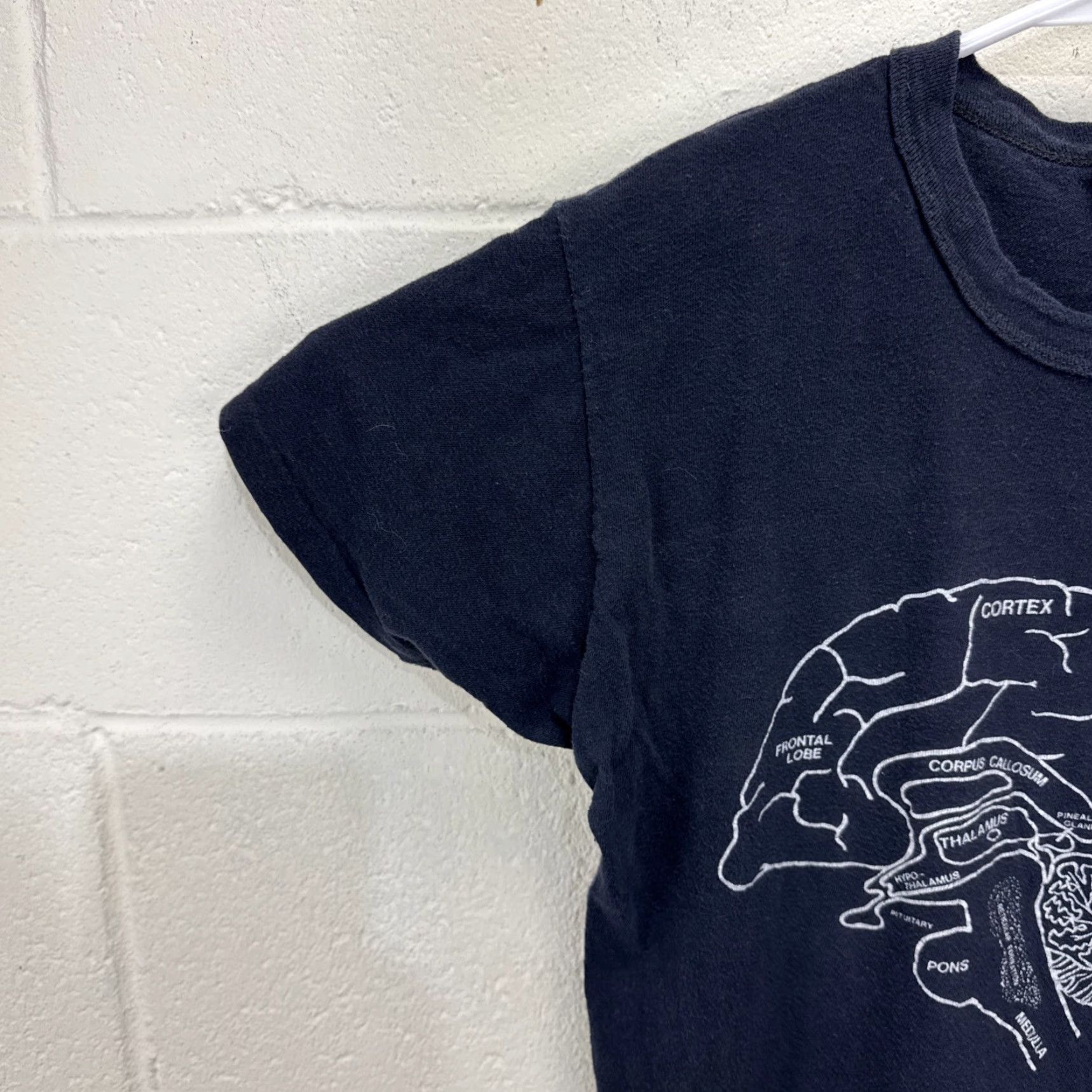 Vintage VINTAGE Anatomical Brain Anatomy Shirt Mens M/L White Medical Graphic 90s USA Size US M / EU 48-50 / 2 - 5 Thumbnail