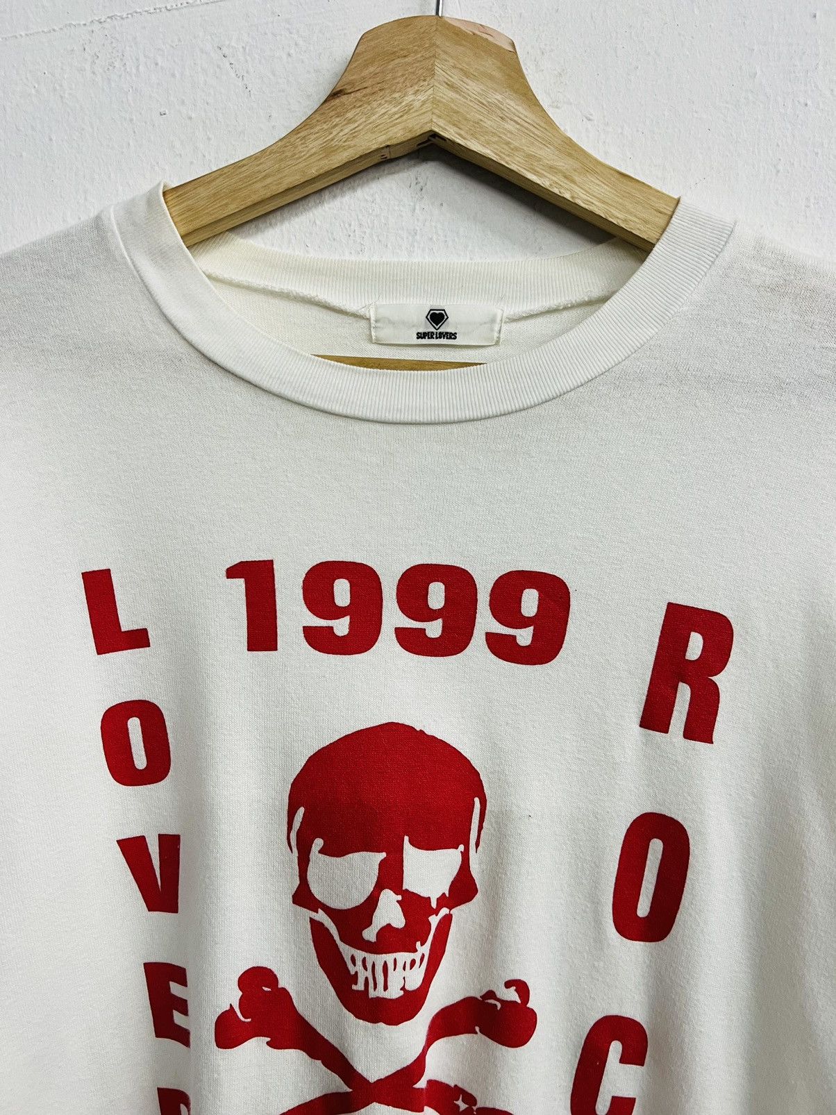 Hysteric Glamour VINTAGE 1999 SUPERLOVERS LOVERS ROCK SKULL TEE Size US L / EU 52-54 / 3 - 3 Thumbnail