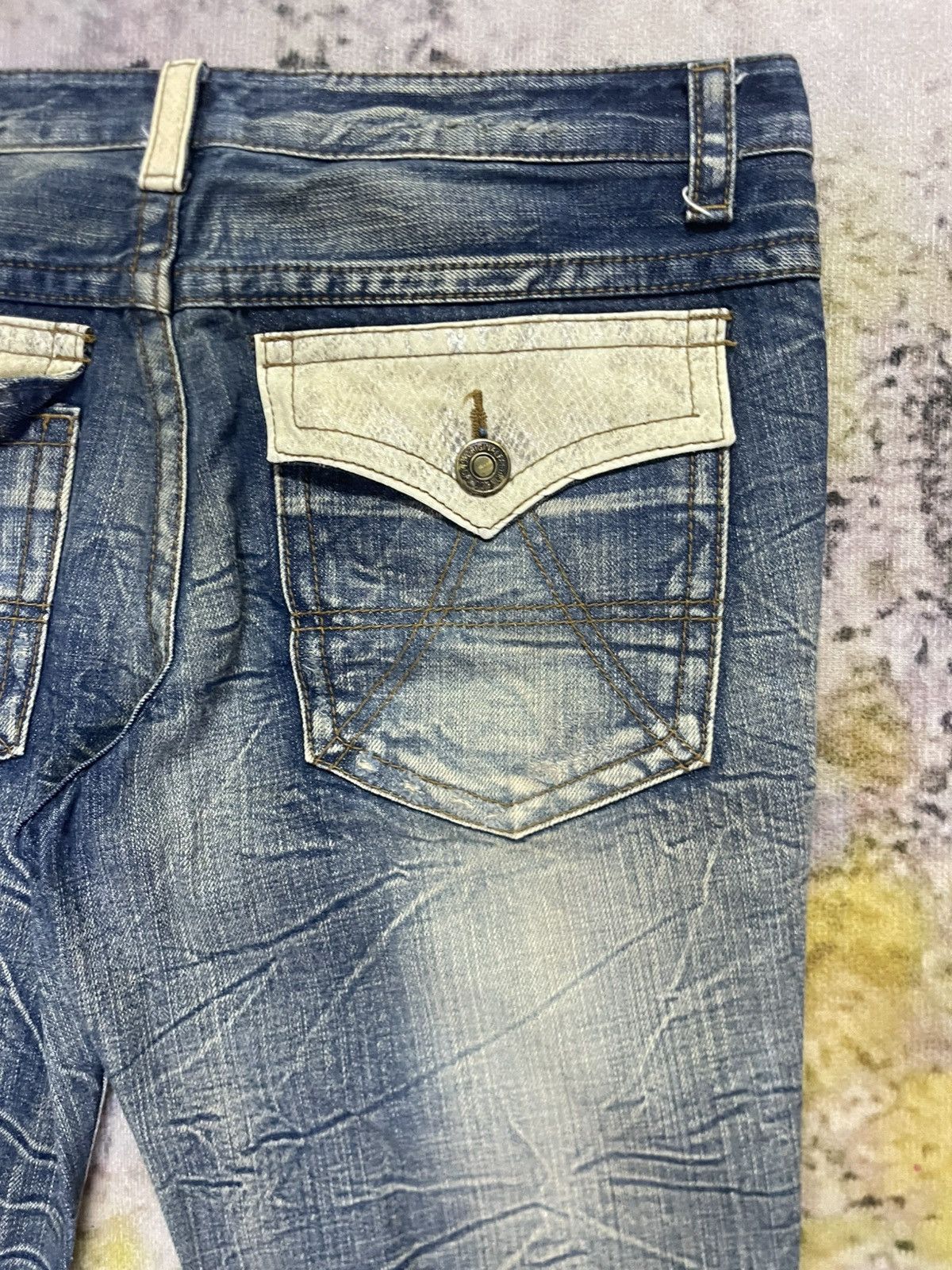 Other Flare Japanese Jeans Lightning Wash Real Vintage Size US 34 / EU 50 - 11 Thumbnail