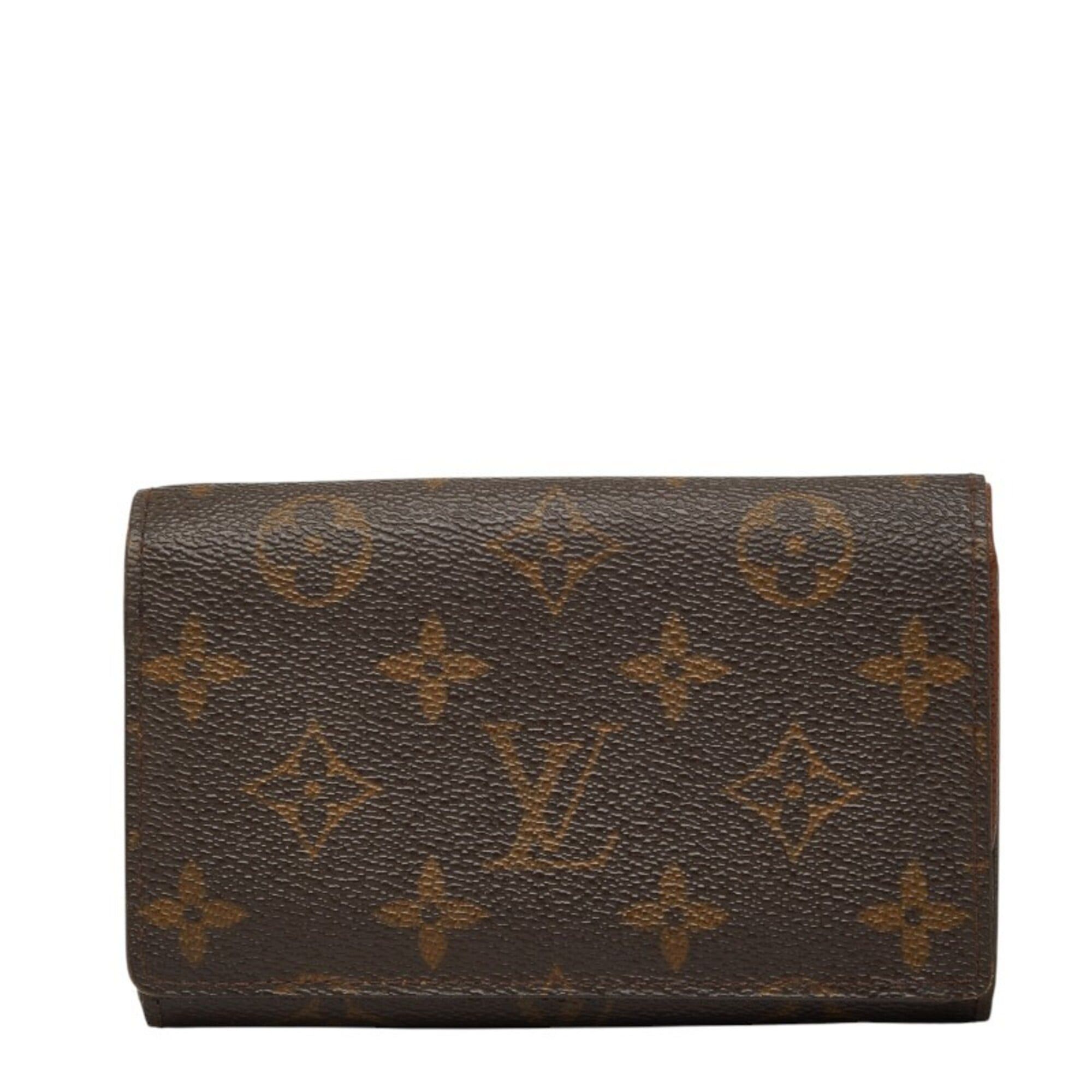 Louis Vuitton Louis Vuitton Monogram Porte Monnaie Billet Trésor Bi-fold Wallet M61730 Brown Leather Women's LOUIS VUITTON Size ONE SIZE - 1 Thumbnail