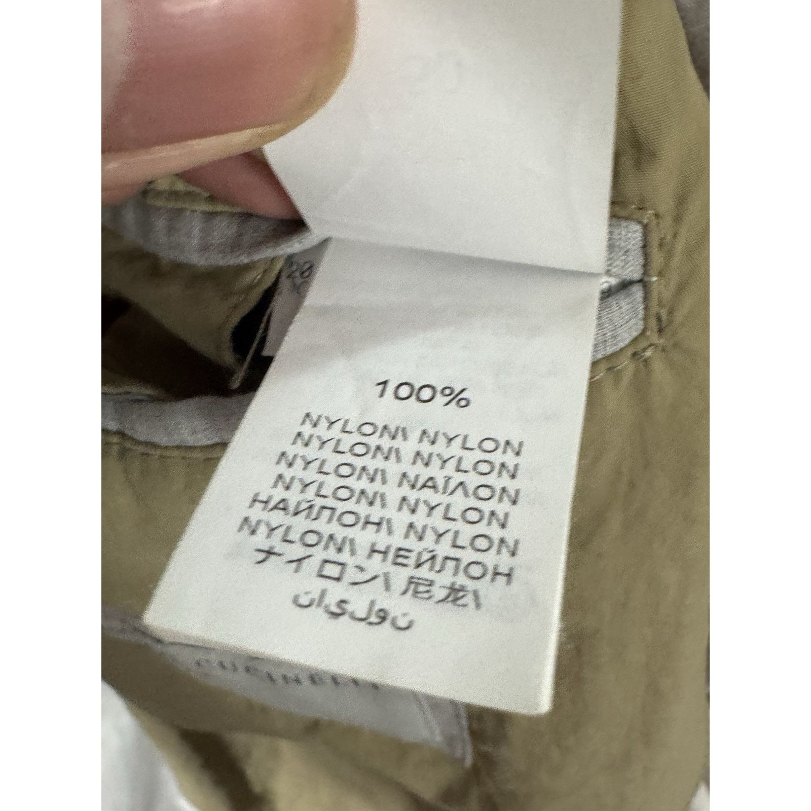 Brunello Cucinelli Brunello Cucinelli Nylon Khaki Blazer Sportcoat Safari 50/40 Size 38R - 8 Thumbnail