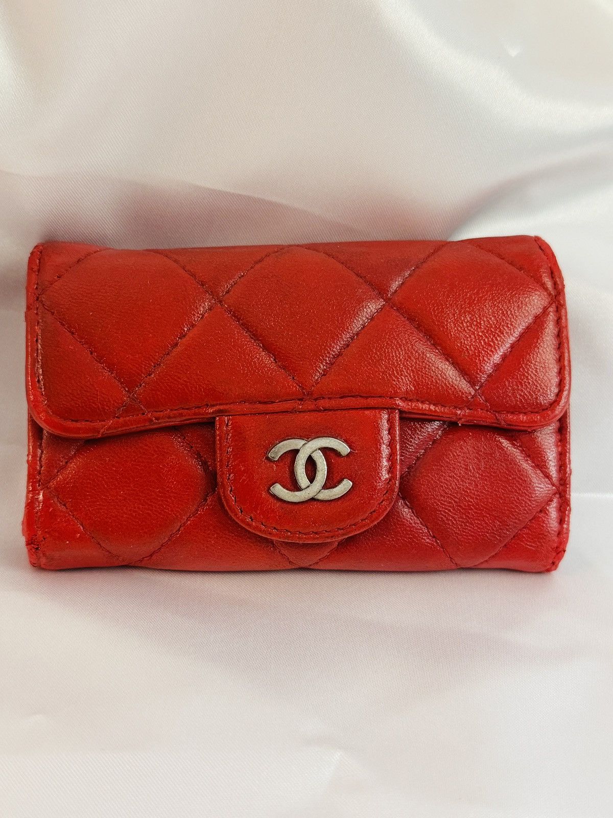 Chanel Caviar Quilted Classic Key Holder Wallet Red Size ONE SIZE - 7 Thumbnail
