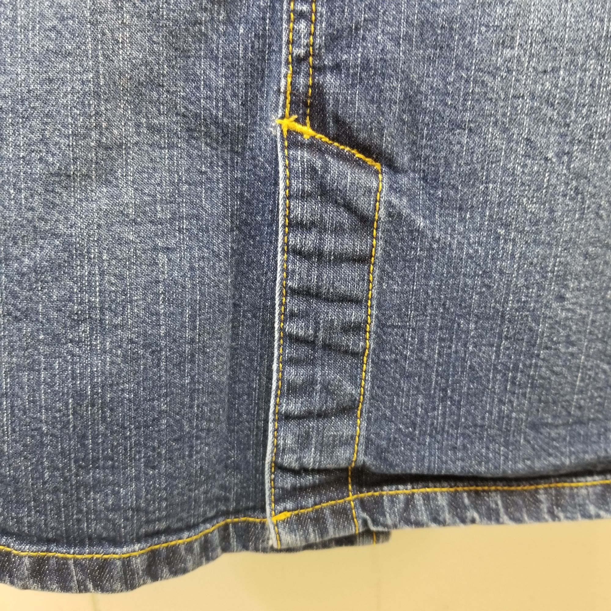 Lilly Pulitzer Lilly Pulitzer 0 Blue Jean Pencil Skirt Polka Dot Front Slit Size 25" / US 0 / IT 36 - 6 Thumbnail