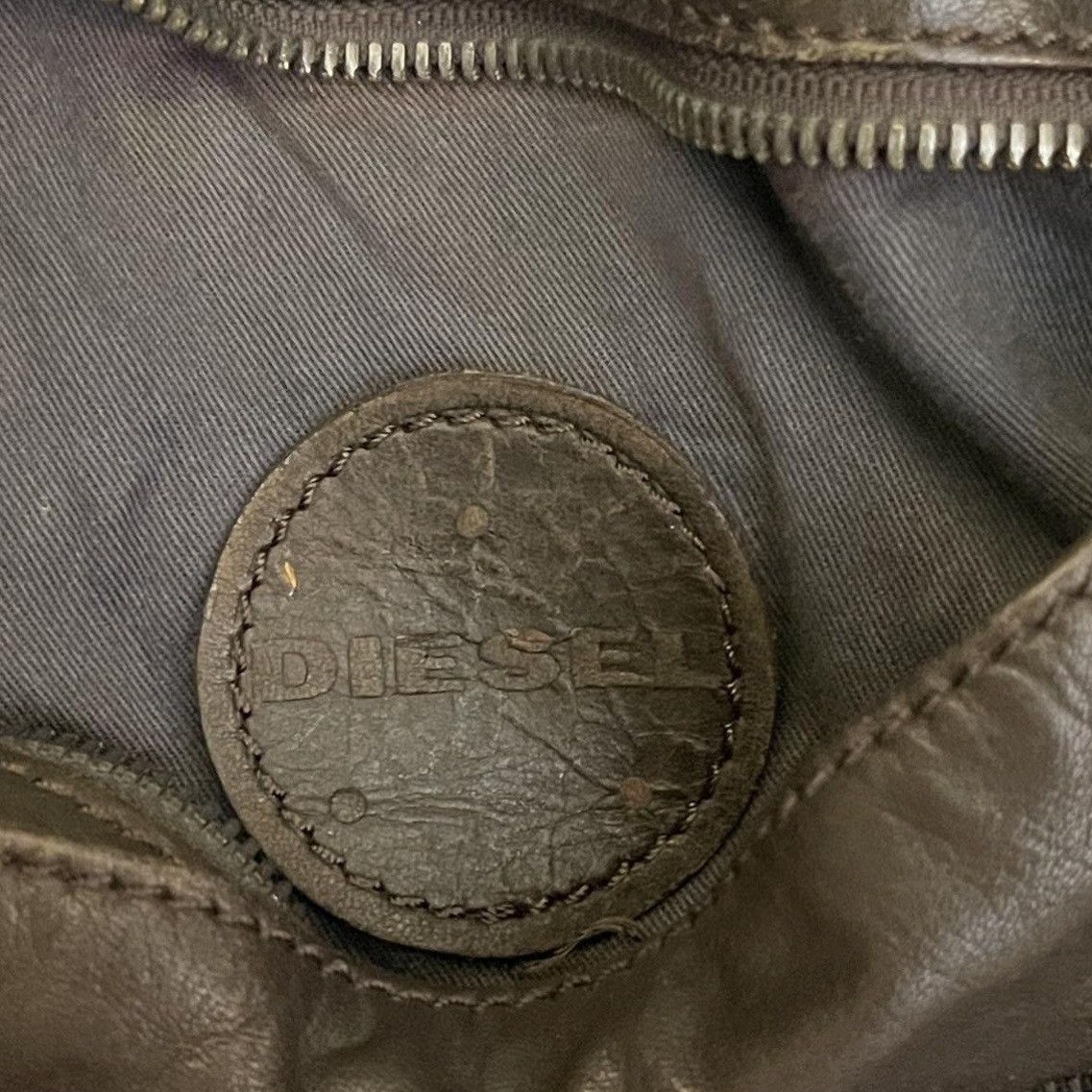 Diesel Diesel Brown Leather Steampunk Hardware Shoulder Bag Size ONE SIZE - 6 Thumbnail