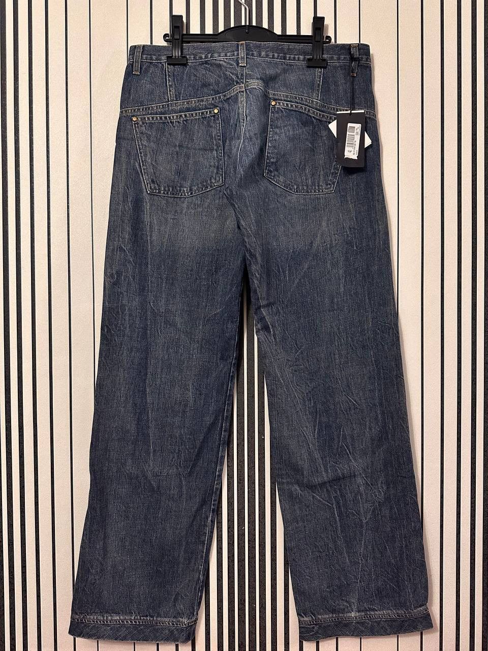 Gianfranco Ferre × Vintage 2004 Gianfranco Ferre Studded Faded Y2k Denim Pants Size US 38 / EU 54 - 2 Thumbnail