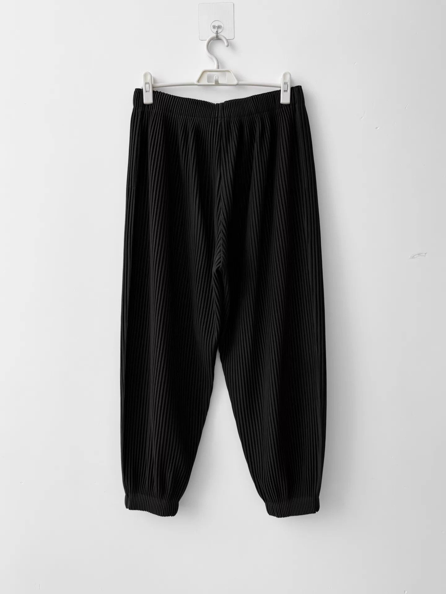 Homme Plisse Issey Miyake Homme Plissé Issey Miyake Black Wide-Leg Pants 3 Size US 34 / EU 50 - 2 Thumbnail