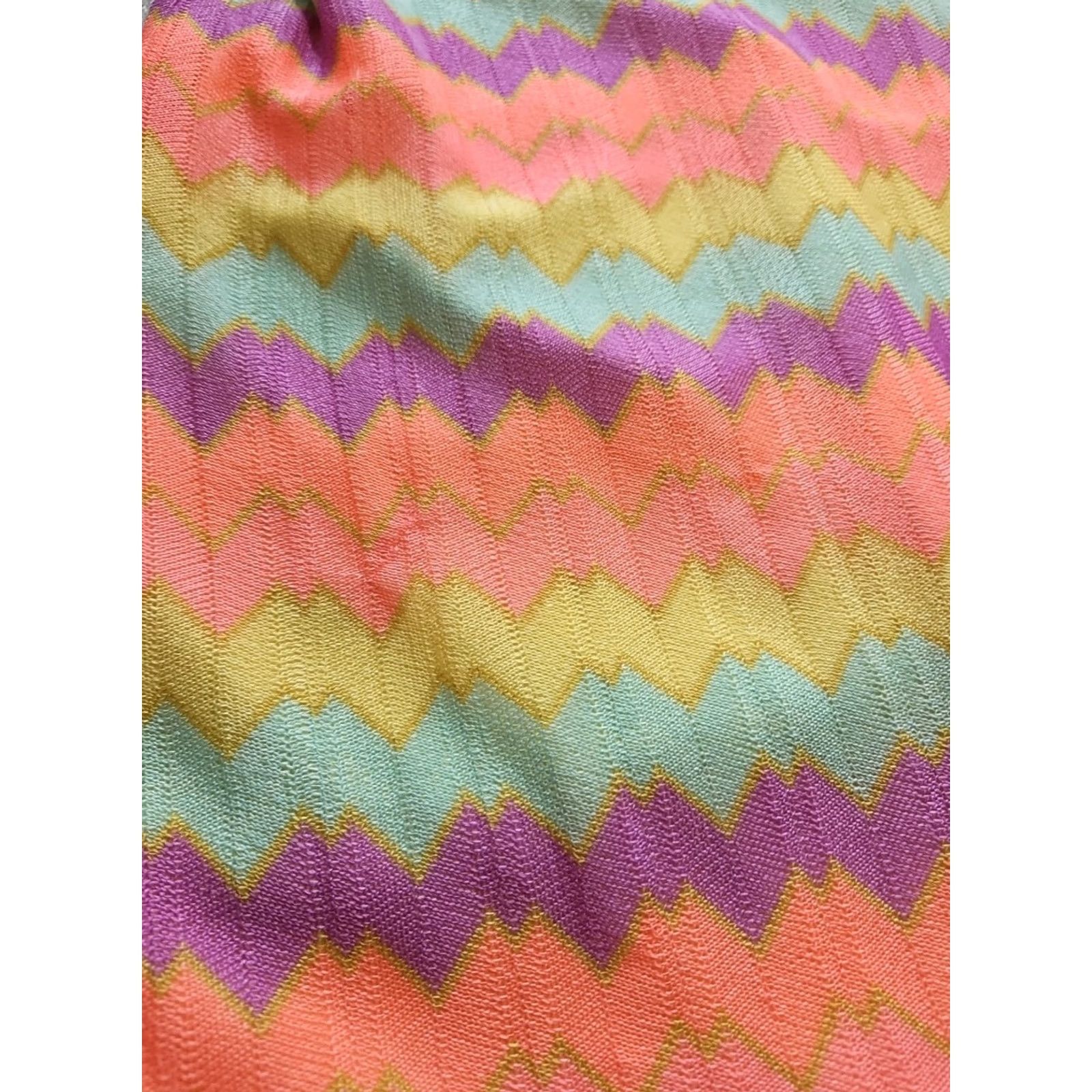 Lilly Pulitzer Lilly Pulitzer Dress Womens Small S Pink Chevron Knit LAYA Ruffled Top Sundress Vintage No Size S / US 4 / IT 40 - 2 Thumbnail