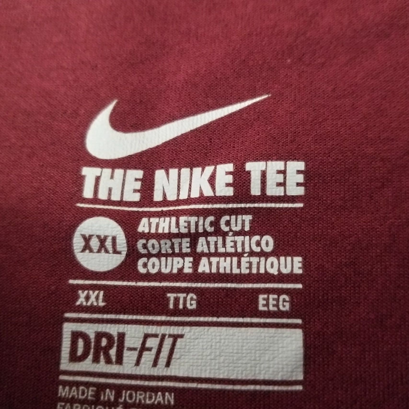 Nike Nike Shirt Mens 2XL Burgundy Athletic Cut Tee DriFit Long Sleeve Pullover Nike Size US XXL / EU 58 / 5 - 5 Thumbnail