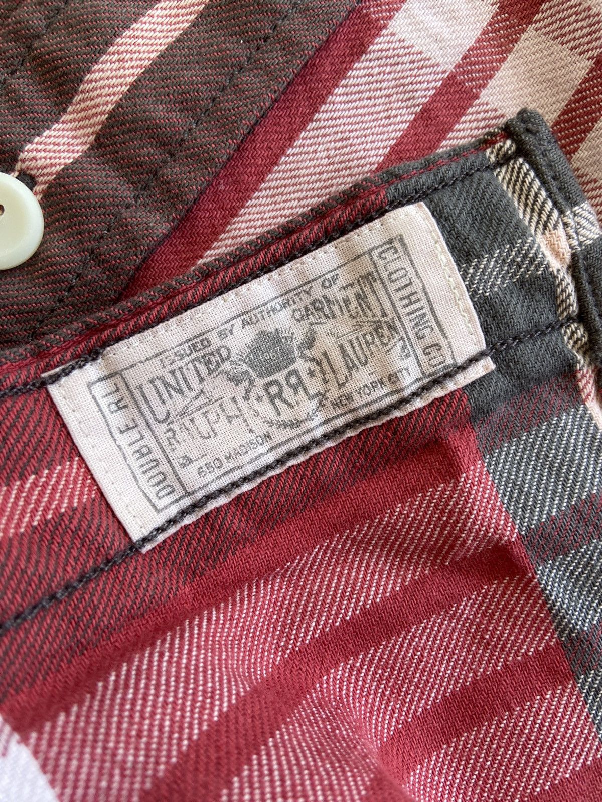 RRL Ralph Lauren 2000s RRL Ralph Lauren - Red Western Plaid Flannel Shirt Size US S / EU 44-46 / 1 - 7 Thumbnail