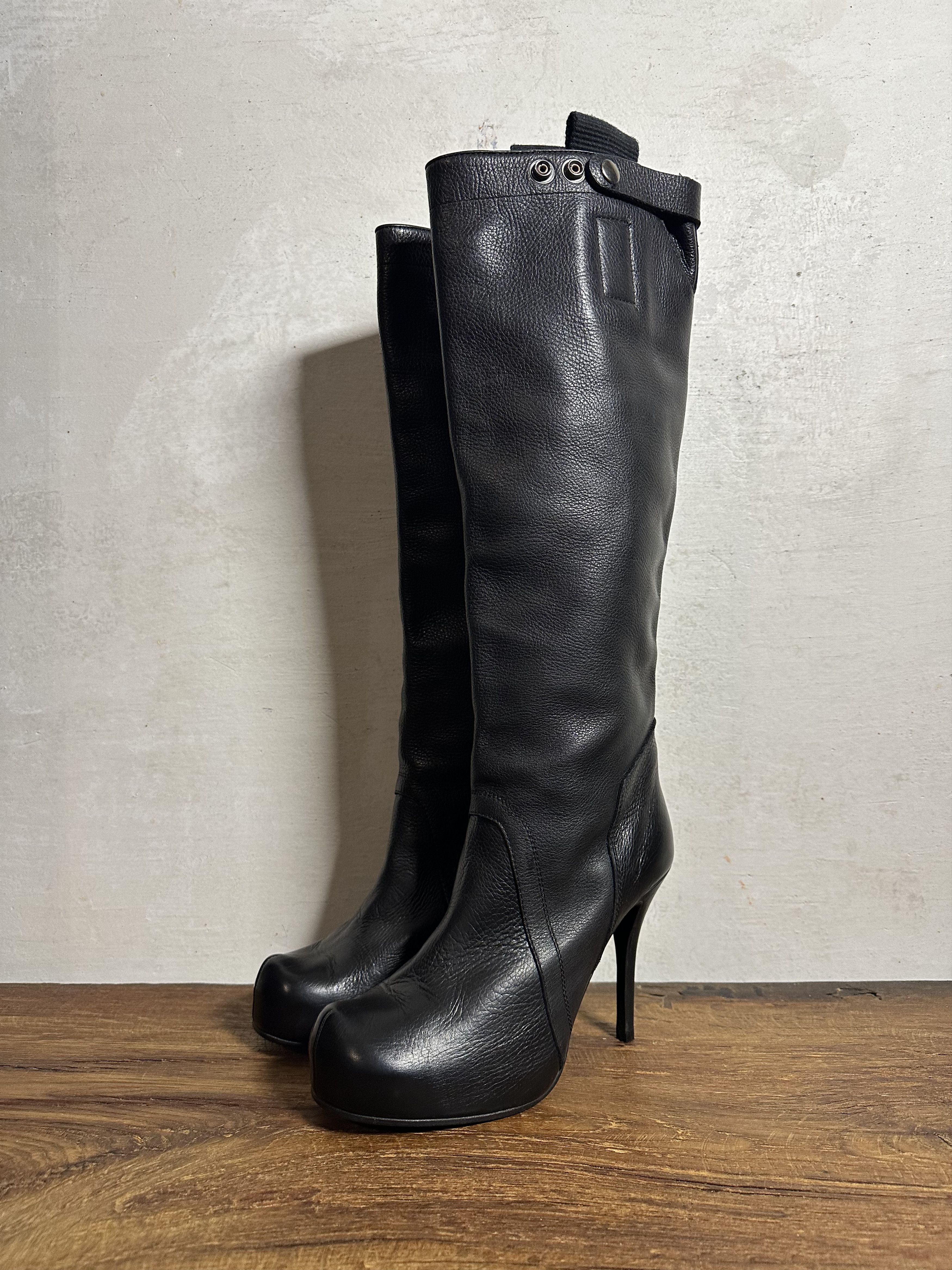 Rick Owens RARE Rick Owens PLINTH FW13 High Heeled Boots Size US 9 / IT 39 - 1 Thumbnail