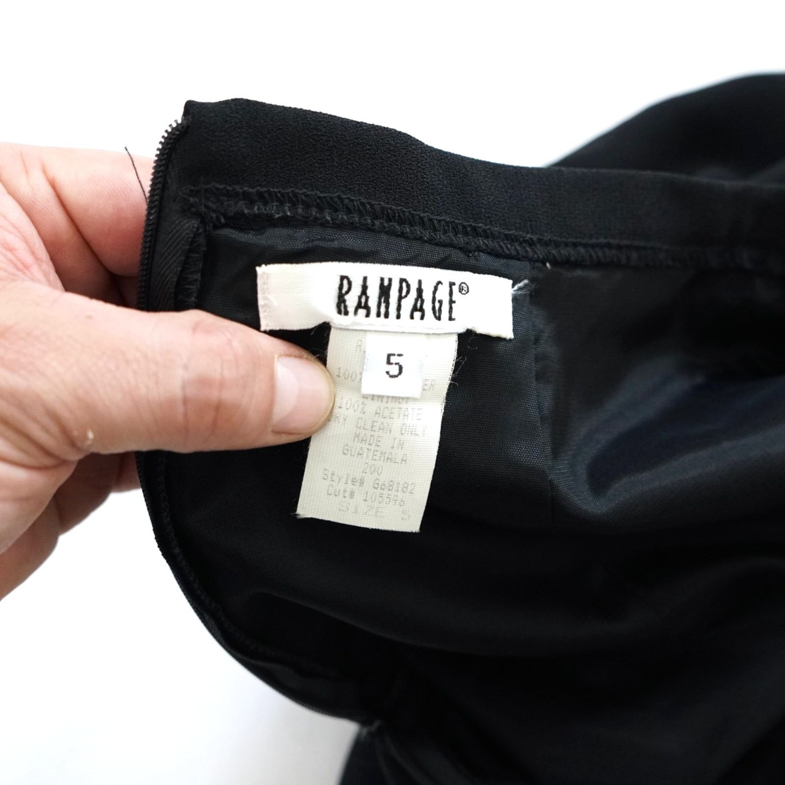 Vintage Vintage 90s Rampage Black Lolita Summer Skirt Womens 5 Size 24" / US 00 / IT 34 - 2 Thumbnail
