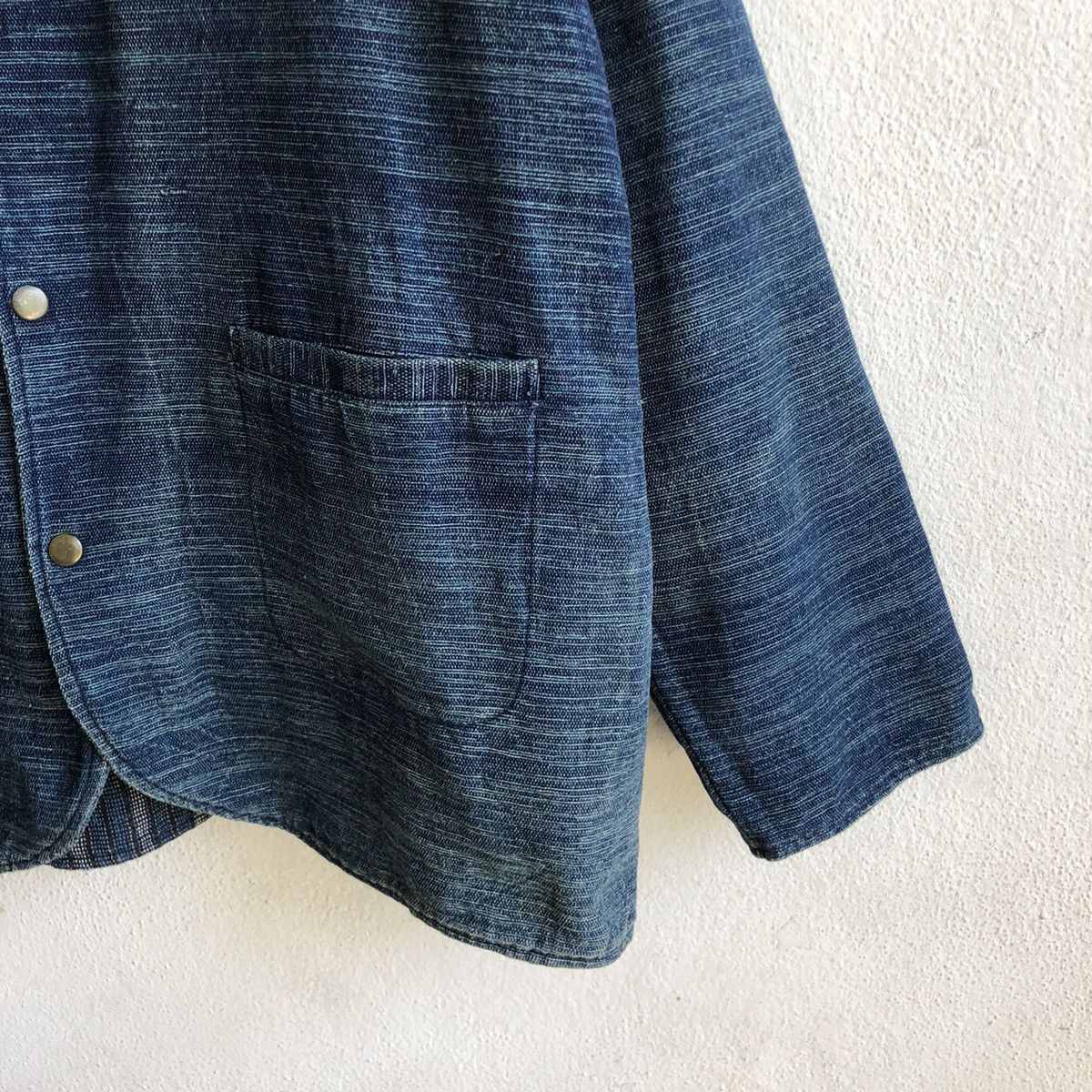 Other Folk Art Woven Reversable Denim Chore Jacket Size US L / EU 52-54 / 3 - 5 Thumbnail