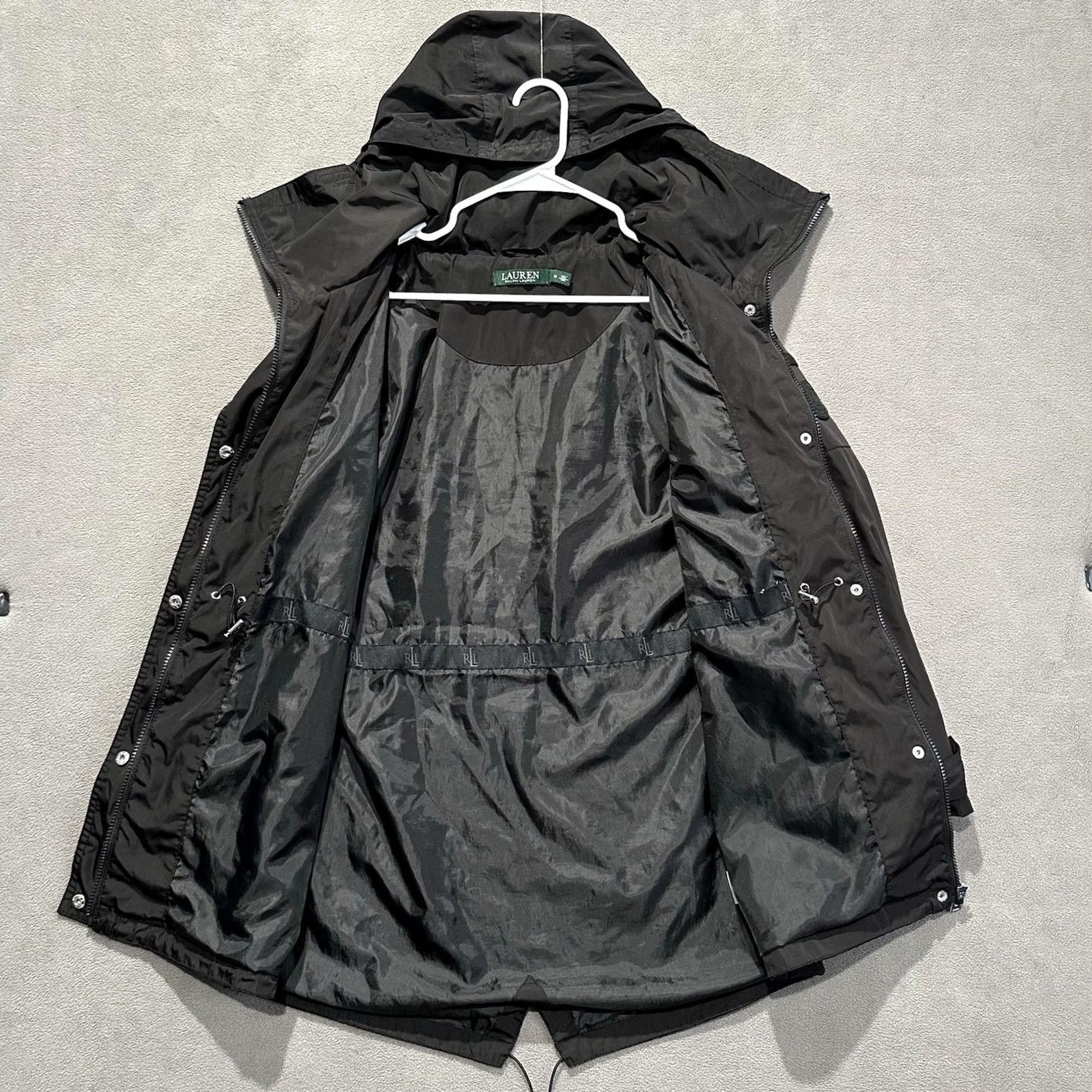 Ralph Lauren Ralph Lauren Jacket Womens Medium Black Memory Anorak Hooded Zip Long Sleeve Casual Clean Size M / US 6-8 / IT 42-44 - 3 Thumbnail