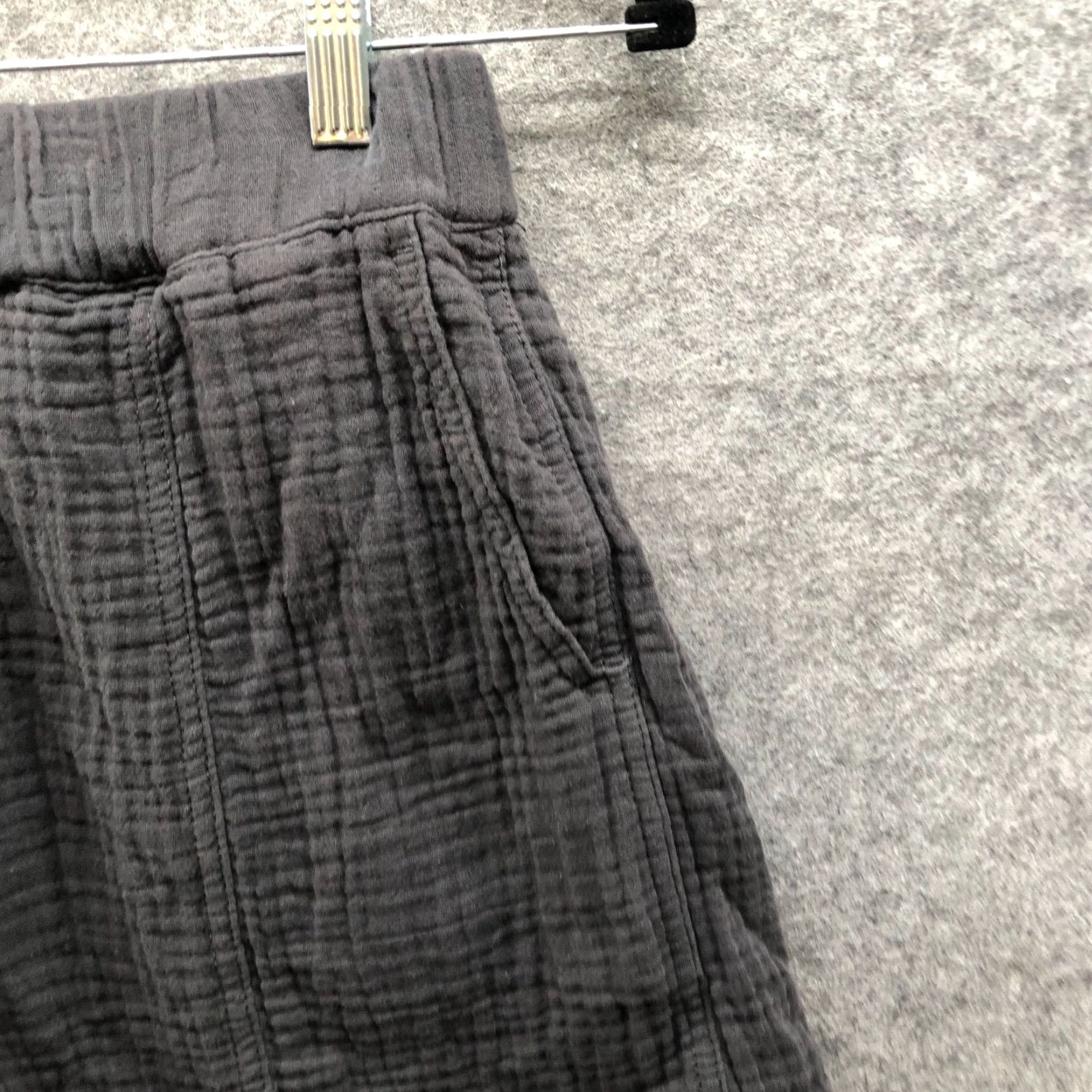 Madewell Madewell Easy Pull On Shorts Lightspun Womens M Dark Gray Gauzy High Rise Cotton Size 32" / US 10 / IT 46 - 3 Thumbnail