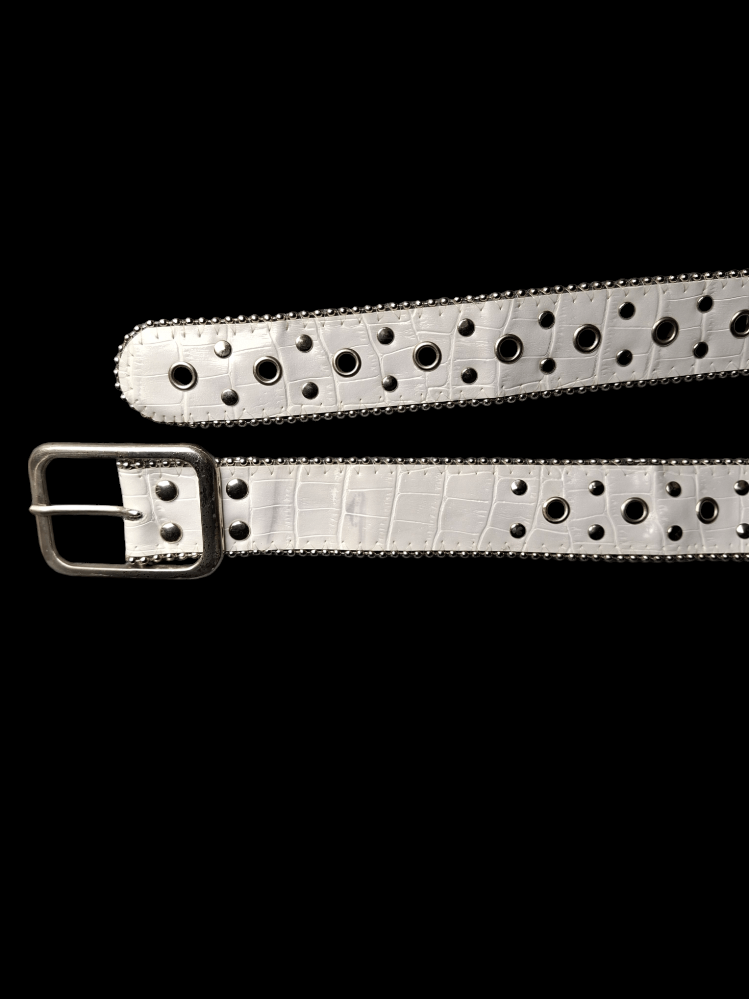 Hysteric Glamour × Japanese Brand × Vintage Vintage belts Y2k Rhinestones white pink leathers Size ONE SIZE - 1 Thumbnail