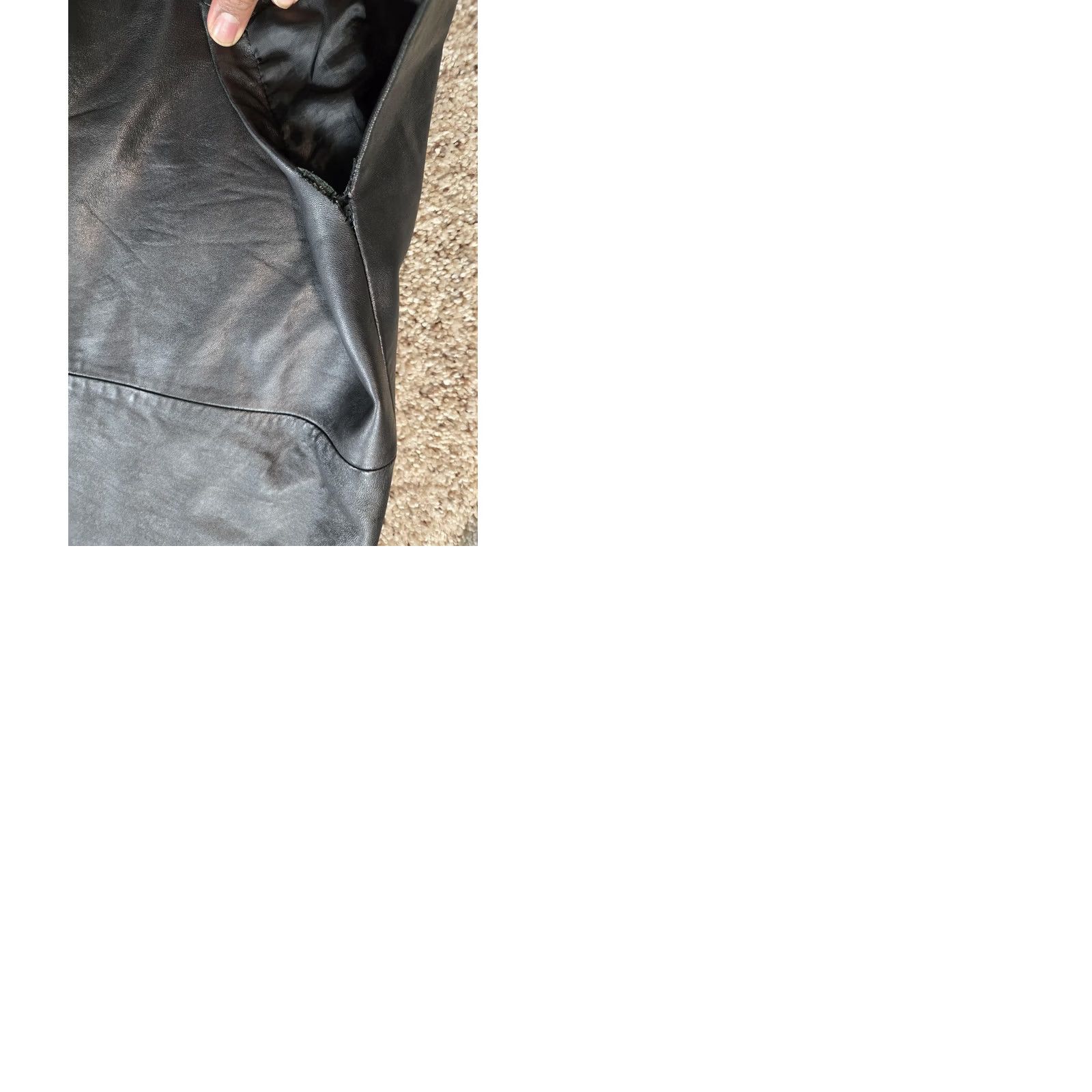 Vintage VINTAGE INC International Concepts Leather Jacket XL Women Black Long Sleeve Y2K Jacket Size L / US 10 / IT 46 - 10 Thumbnail