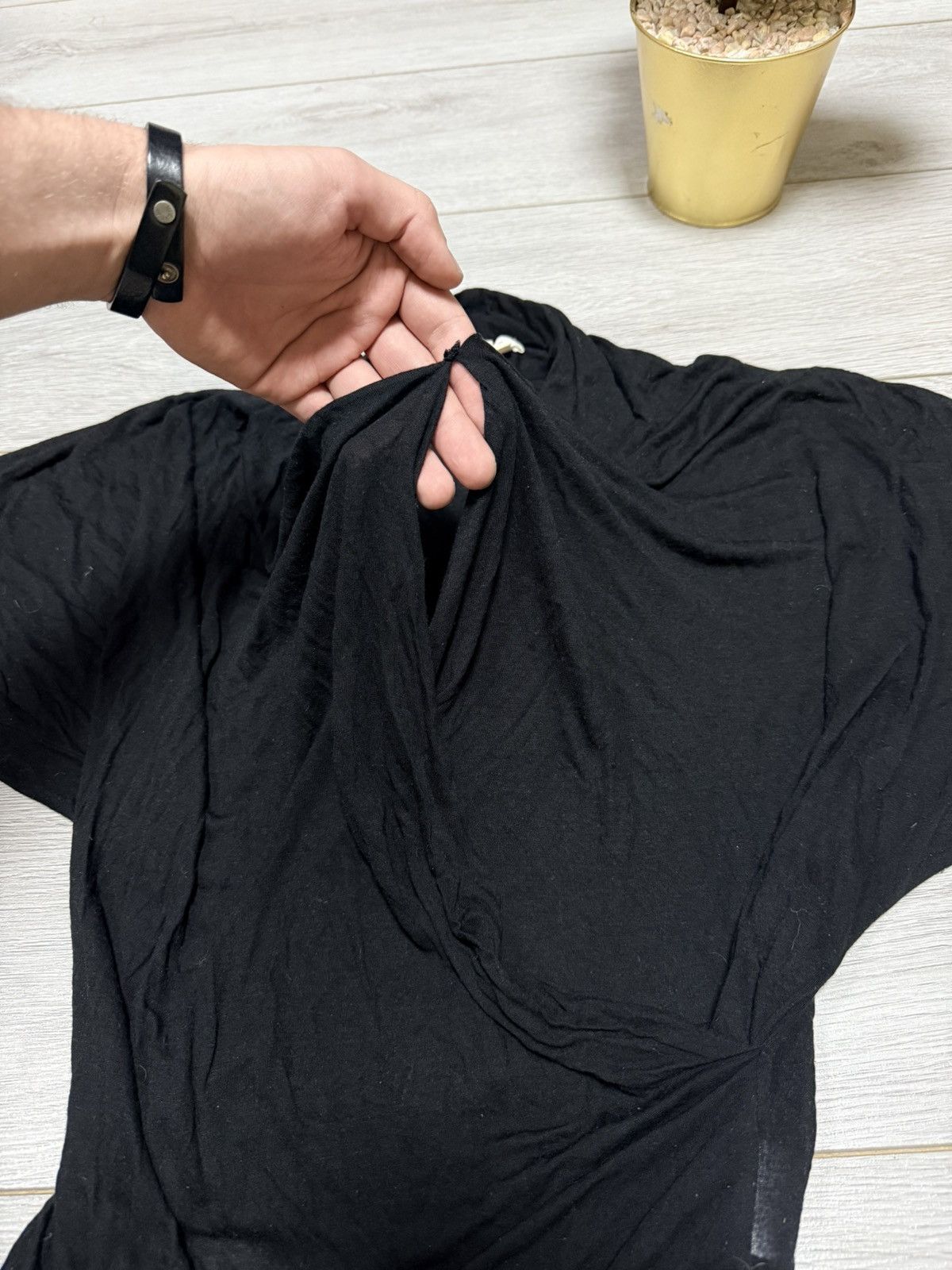 Helmut Lang Helmut Lang long sleeve blouse shirt asymmetric design Size M / US 6-8 / IT 42-44 - 4 Thumbnail