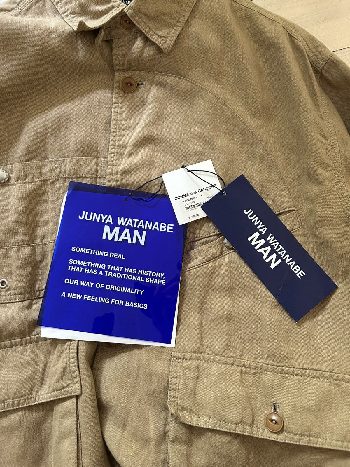 Junya Watanabe Junya Watanabe cotton/linen jacket Size US M / EU 48-50 / 2 - 11 Thumbnail