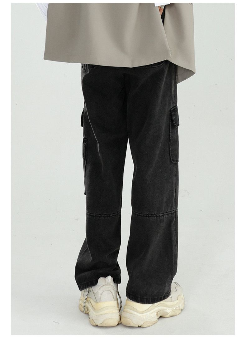 Japanese Brand Vintage washed loose wide-leg lazy cargo jeans y2k Size US 32 / EU 48 - 2 Thumbnail