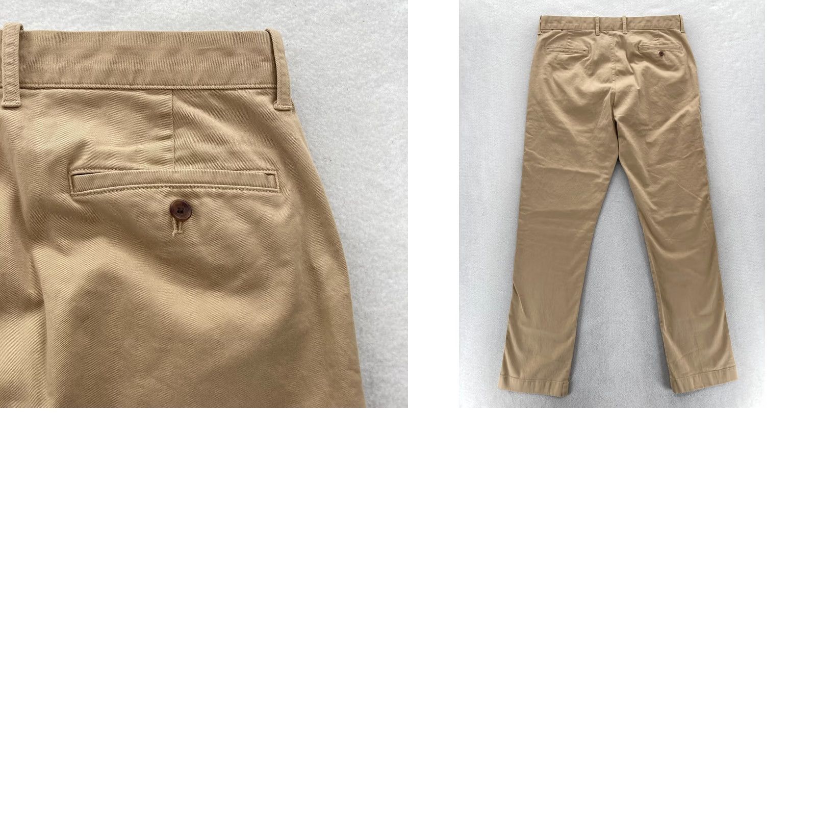 J.Crew J.CREW Flex Pants Mens 34x34 Straight Beige Chino Casual Stretch Preppy Regular Pocket Slim Front Size US 34 / EU 50 - 9 Thumbnail