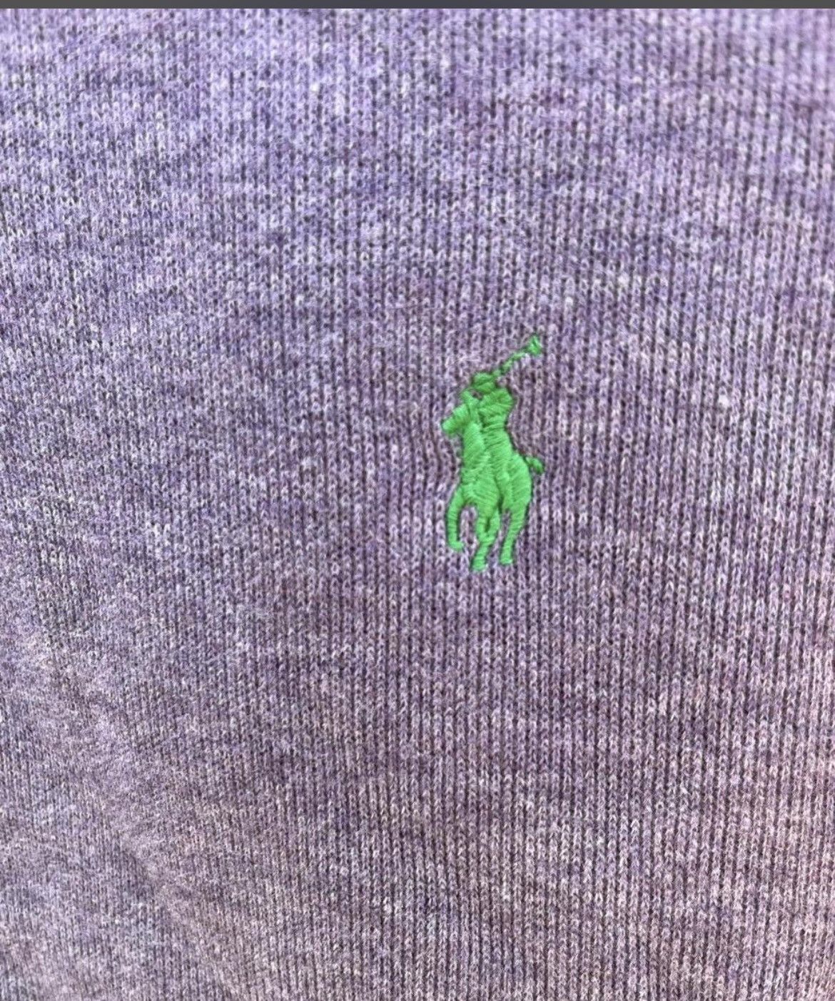 Polo Ralph Lauren Polo Ralph Lauren Rib Quarter-Zip Sweater Lavender Large Size US L / EU 52-54 / 3 - 7 Thumbnail