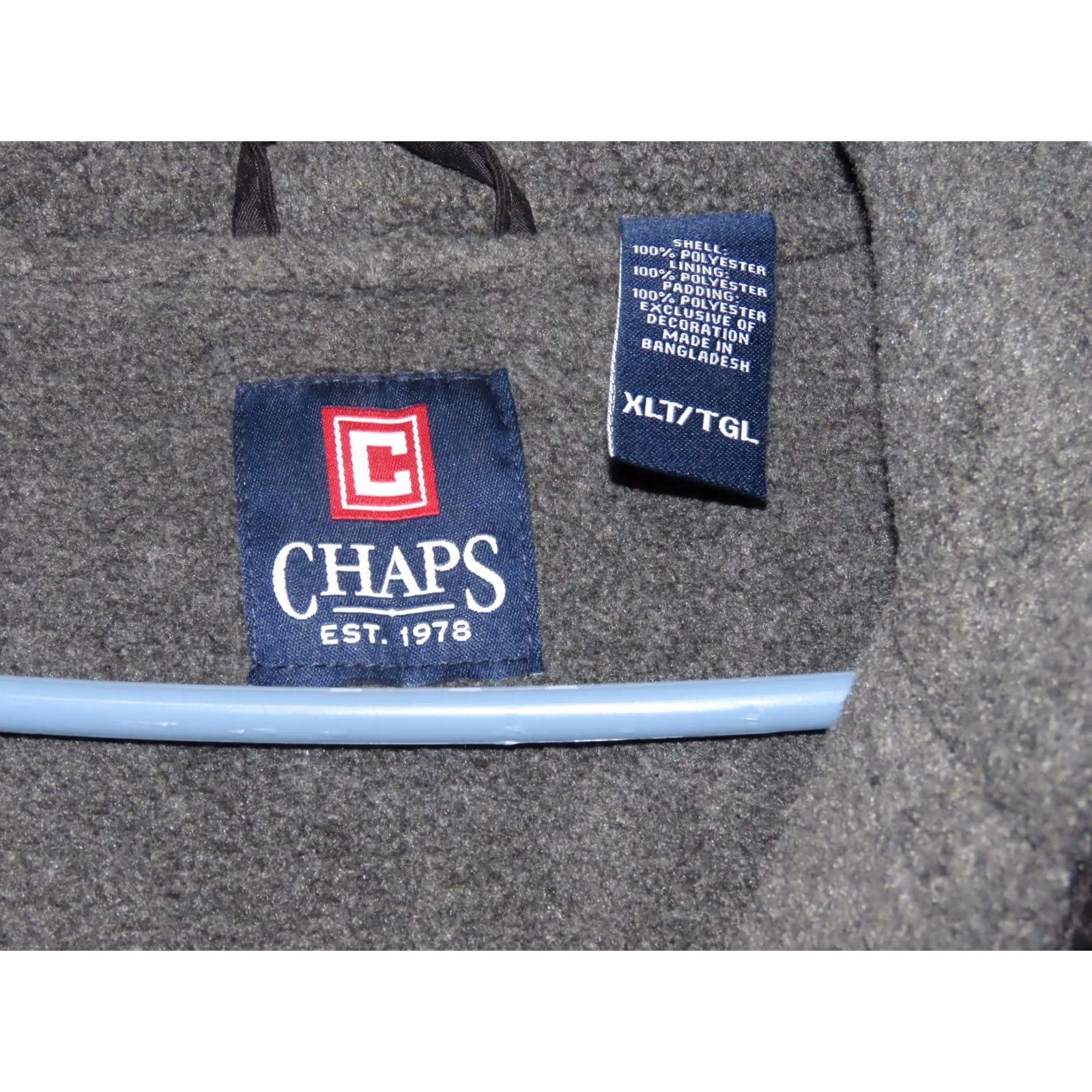 Chaps Chaps Men's XLT Full Zip Outdoors Black Fleece Lined Vest Shirt Men XLT Vest Black Fleece Winter Outdoors Vintage No Size US XL / EU 56 / 4 - 5 Thumbnail