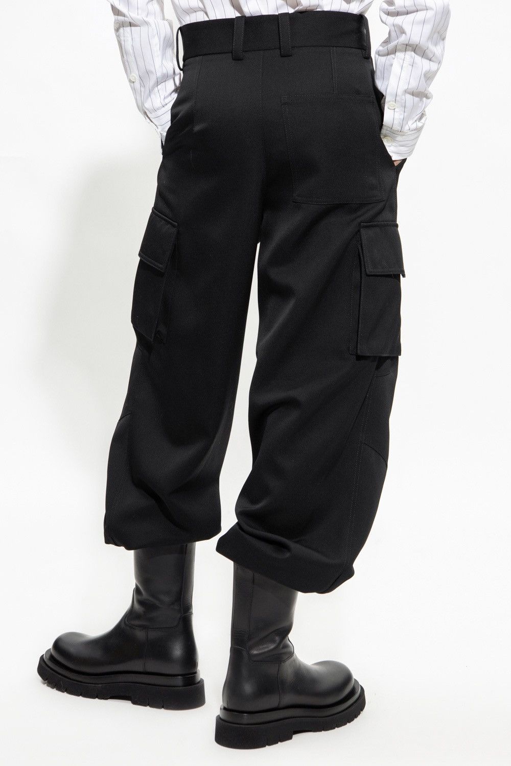 Bottega Veneta 1485USD Compact Wool Cargo Pants Size US 32 / EU 48 - 4 Thumbnail