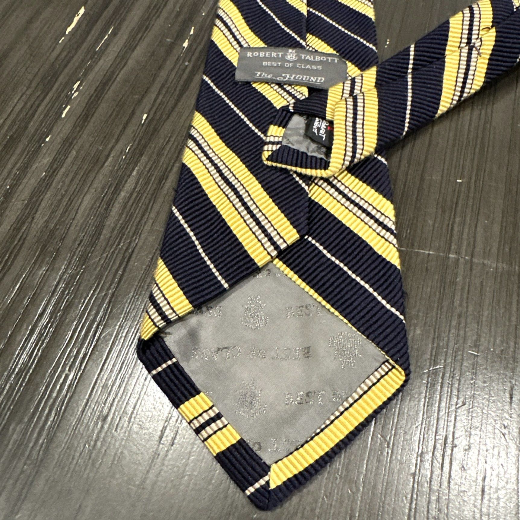 Robert Talbott Robert Talbott Silk Blend Tie Classic Geometric Multi-Color 57"-60" Tied Mens Size ONE SIZE - 4 Thumbnail