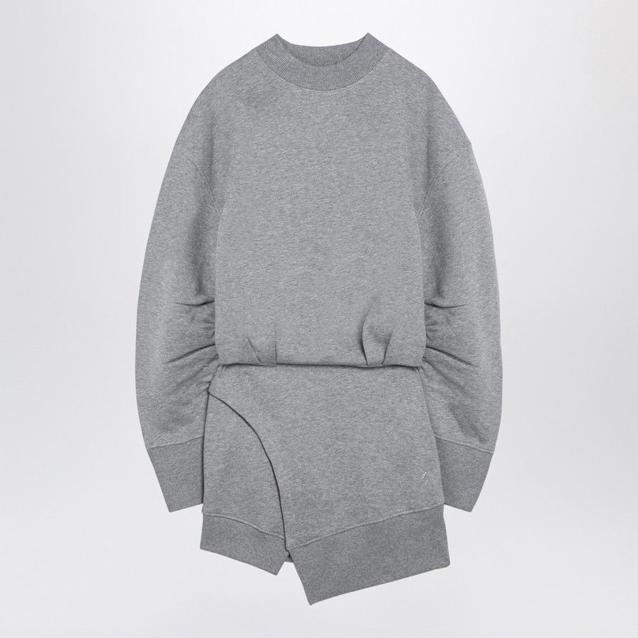 The Attico o1d2blof1024 Cotton Mini Dress in Grey Size M / US 6-8 / IT 42-44 - 1 Thumbnail