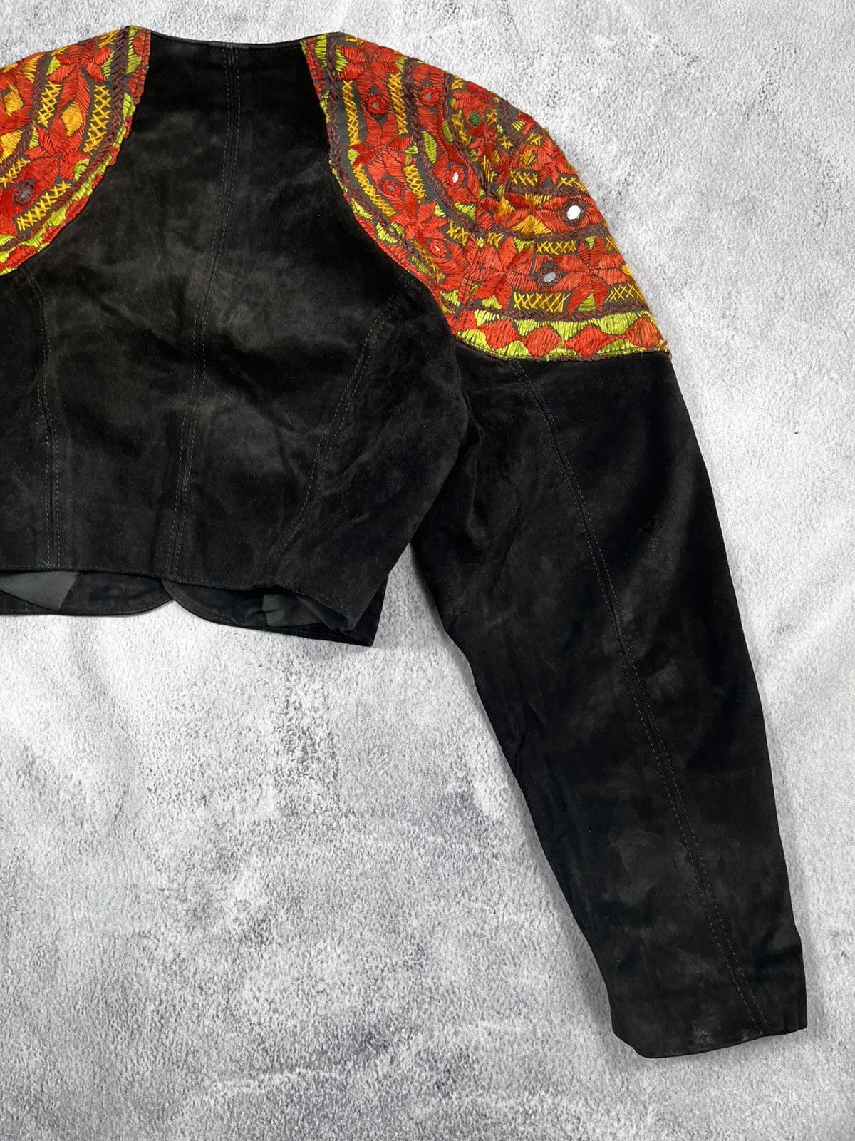 Leather × Vintage Vintage 90s Version Francaije suede leather retro jacket Size L / US 10 / IT 46 - 7 Thumbnail