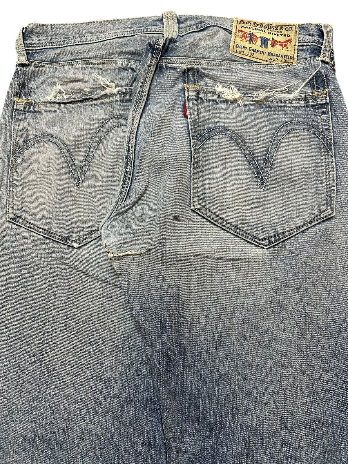 Levi's Vintage 90s Levis 502 Faded Wash Style Loose Jeans Size US 32 / EU 48 - 6 Thumbnail